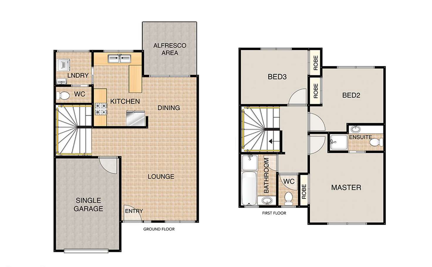 Floorplan of Homely unit listing, 1/9-15 Claudia St - Golden Wattle Grove, Burpengary QLD 4505