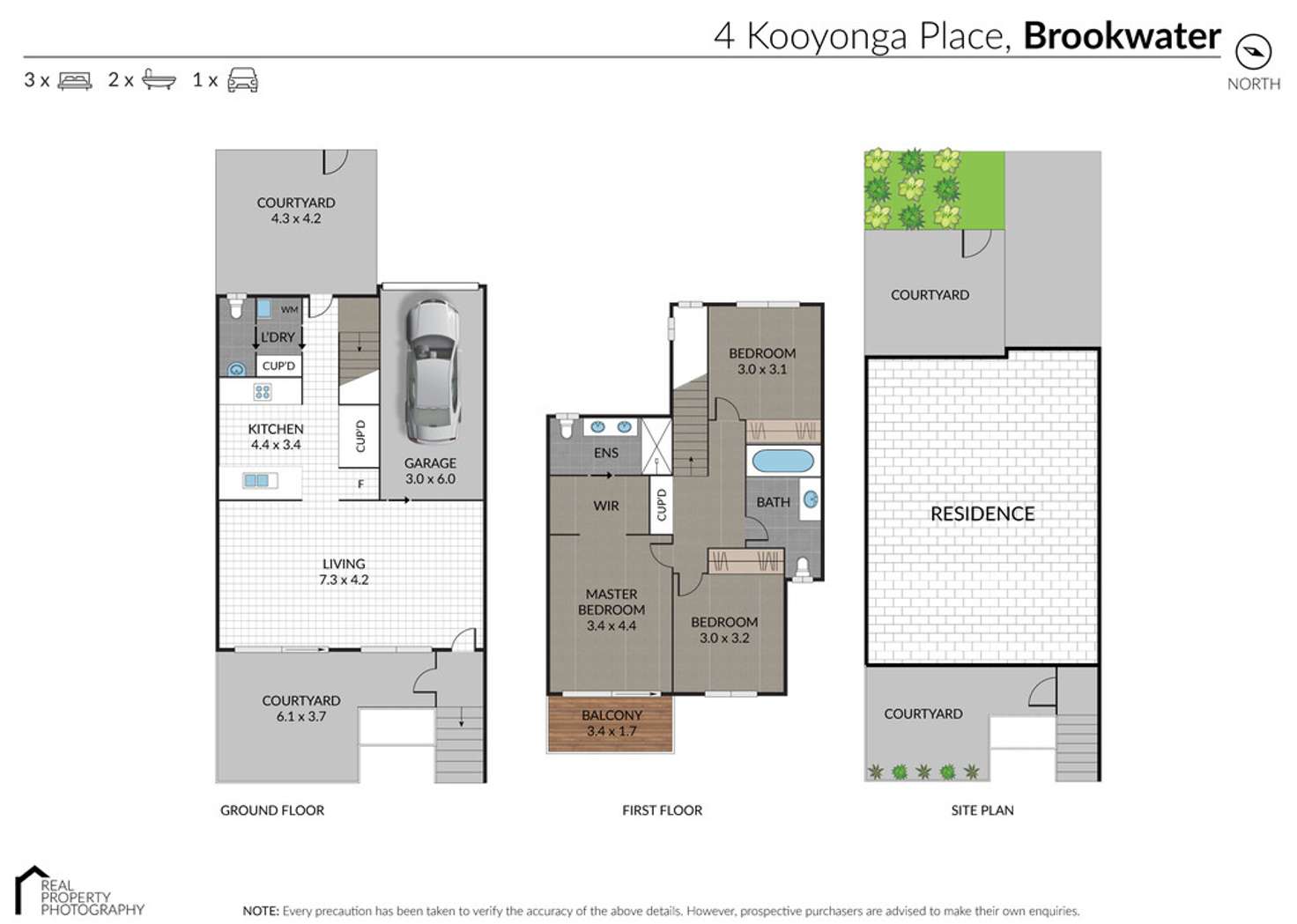 Floorplan of Homely house listing, 4 Kooyonga Place, Brookwater QLD 4300