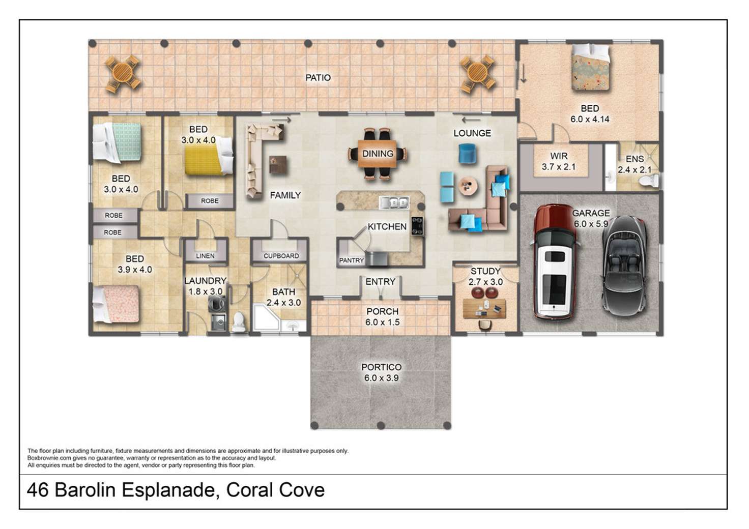 Floorplan of Homely house listing, 46 Barolin Esplanade, Coral Cove QLD 4670