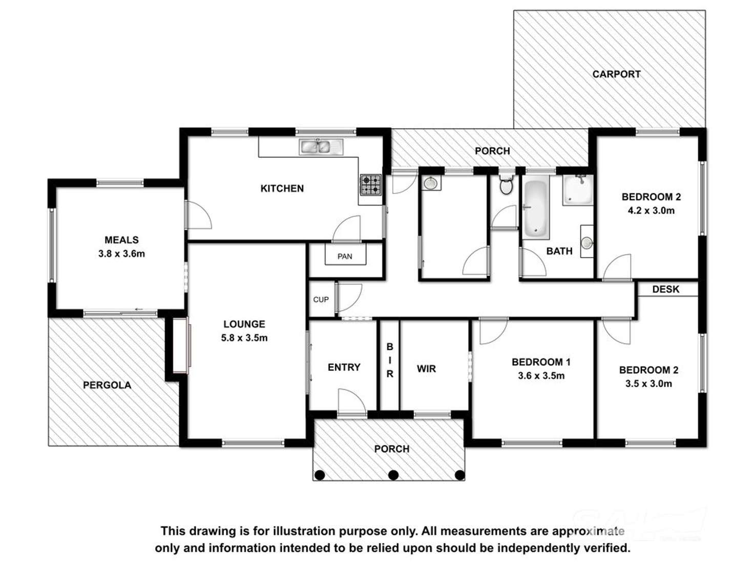 Floorplan of Homely lifestyle listing, 472 Cafpirco Road, Compton SA 5291