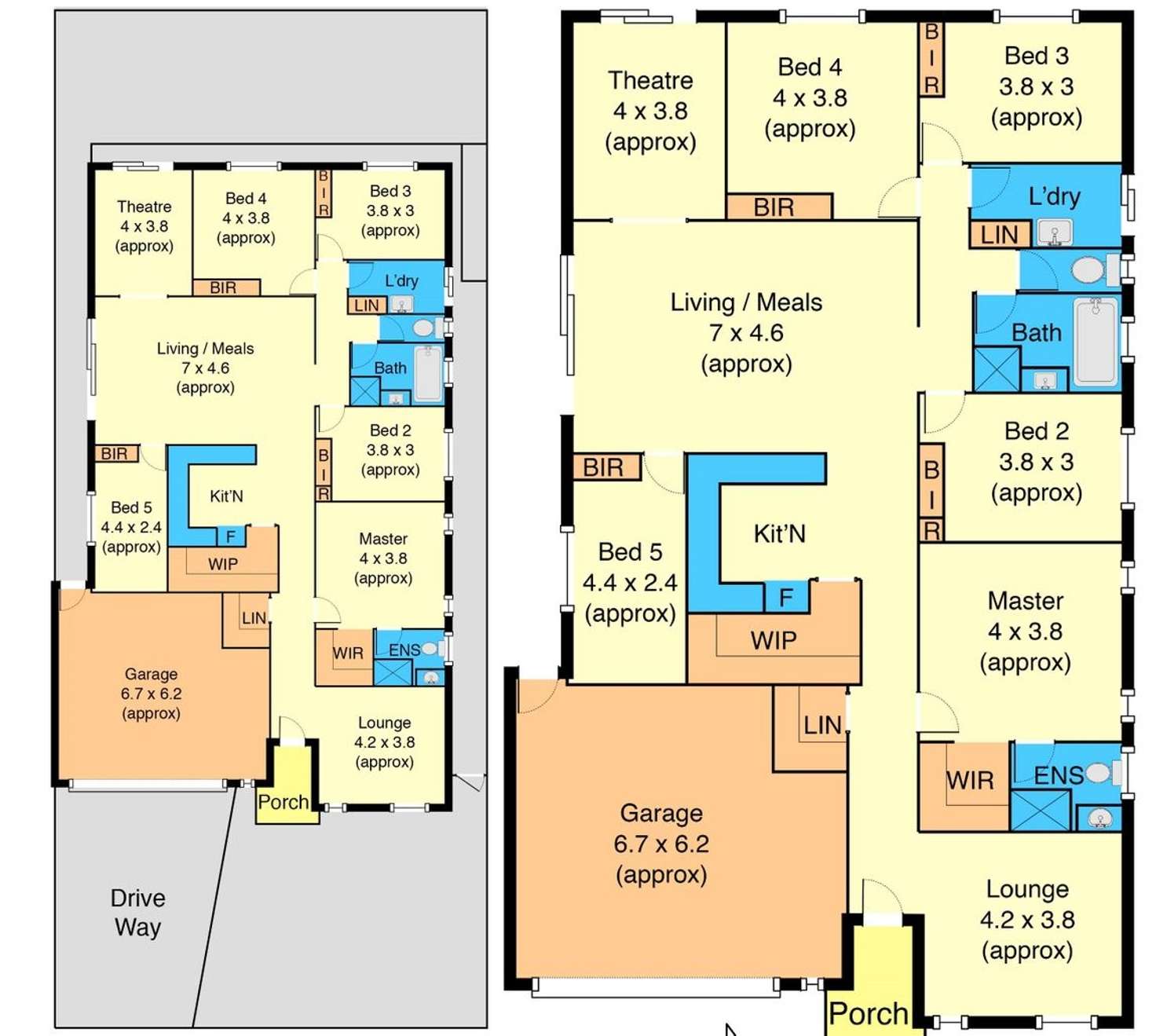 Floorplan of Homely house listing, 9 Riverton Boulevard, Harkness VIC 3337