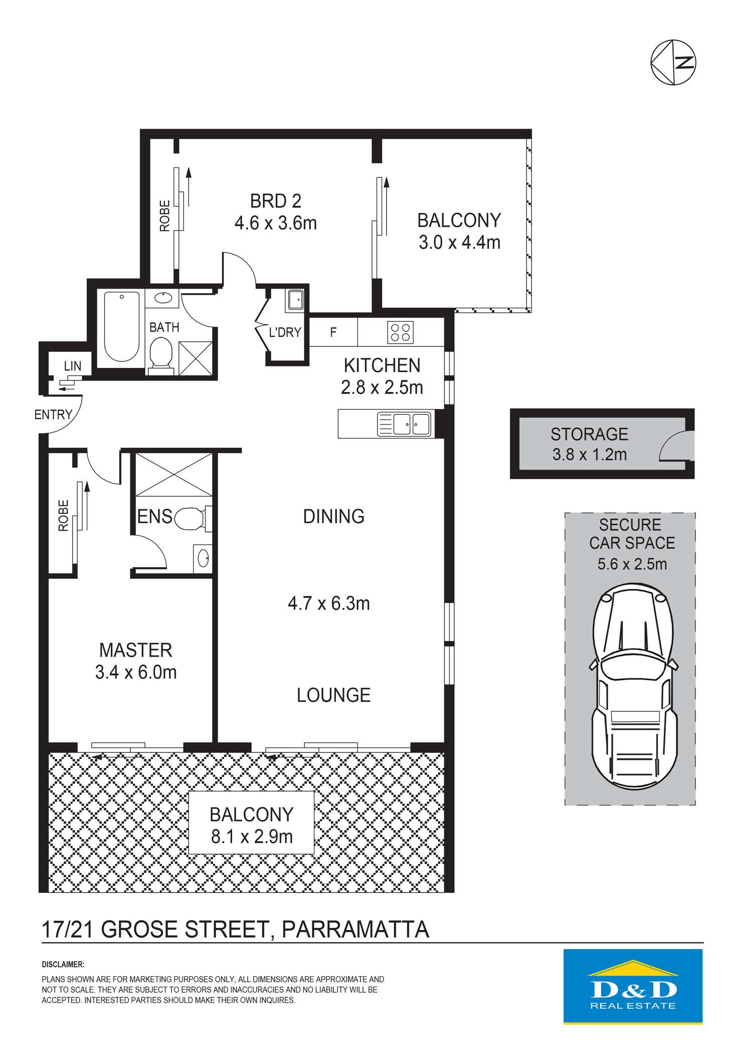 Floorplan of Homely unit listing, 21 - 23 Grose Street, Parramatta NSW 2150