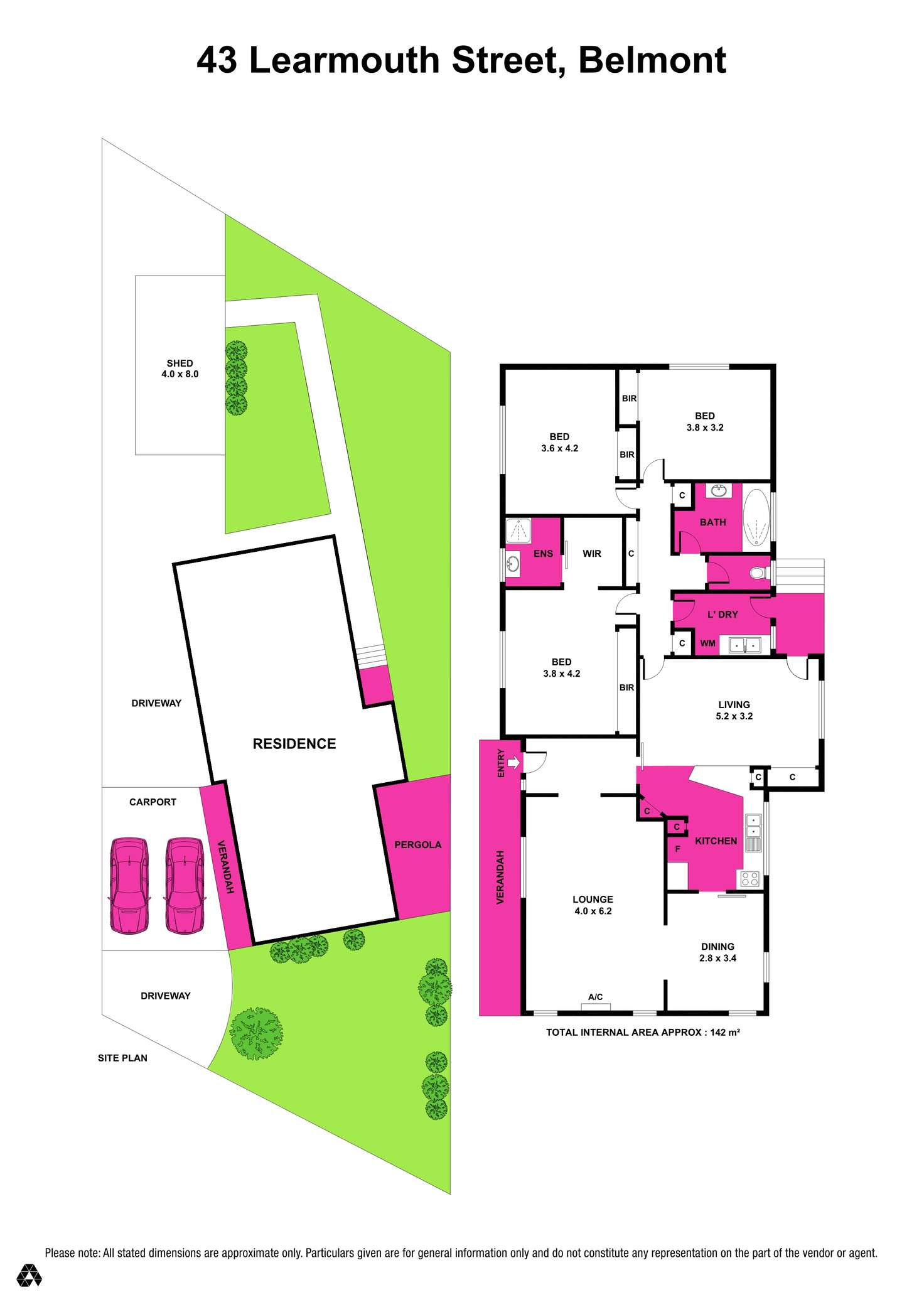 Floorplan of Homely house listing, 43 Learmouth Street, Belmont VIC 3216