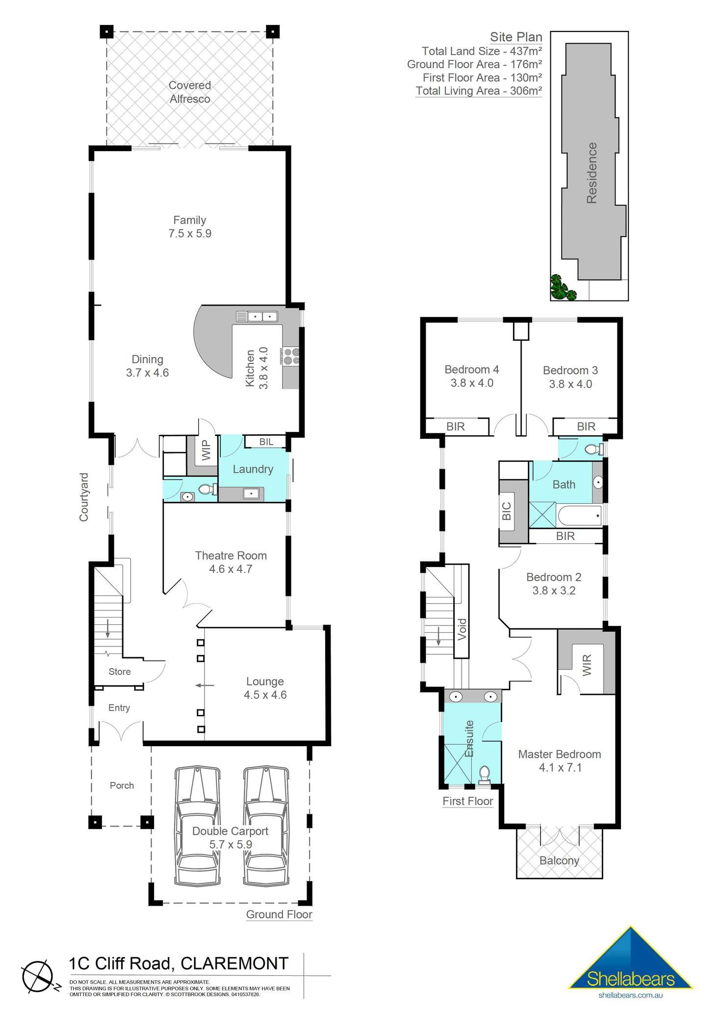 Floorplan of Homely house listing, 1C Cliff Road, Claremont WA 6010