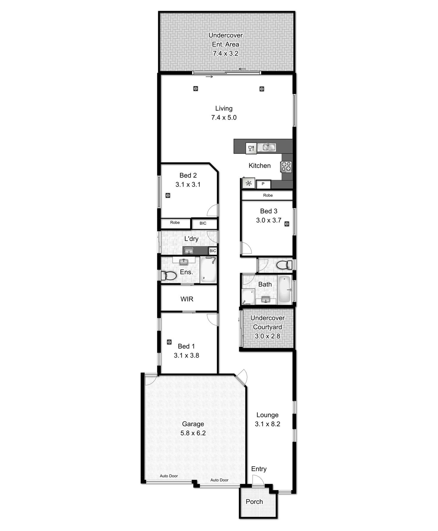 Floorplan of Homely villa listing, 9 Llewen Street, Hillcrest SA 5086