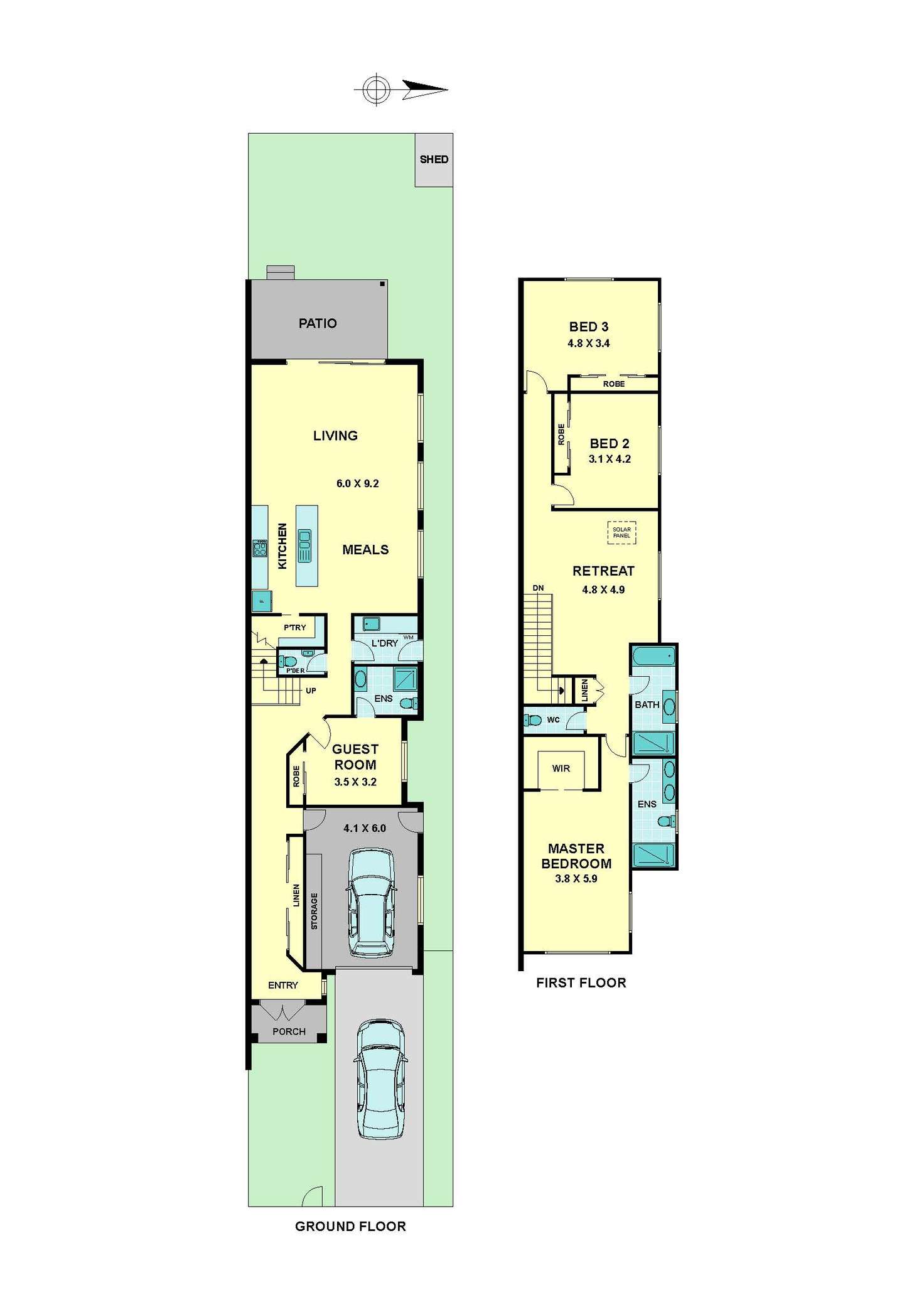 Floorplan of Homely house listing, 13A Diamond Street, Essendon West VIC 3040