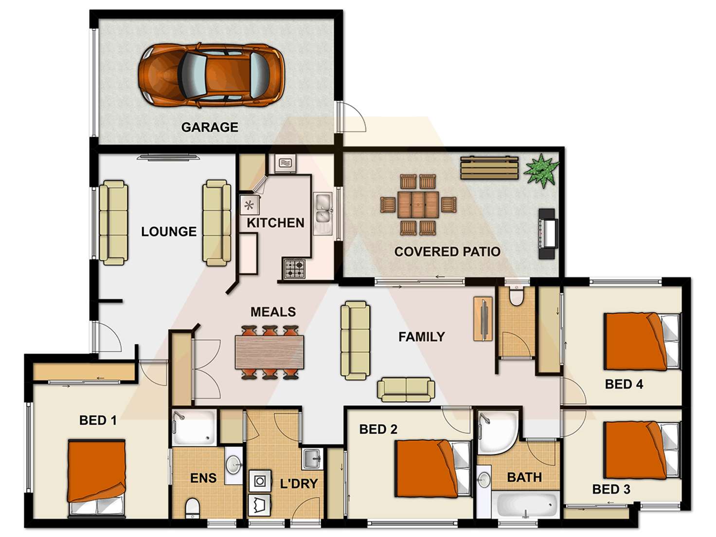 Floorplan of Homely house listing, 16 Seymore Court, Boronia Heights QLD 4124