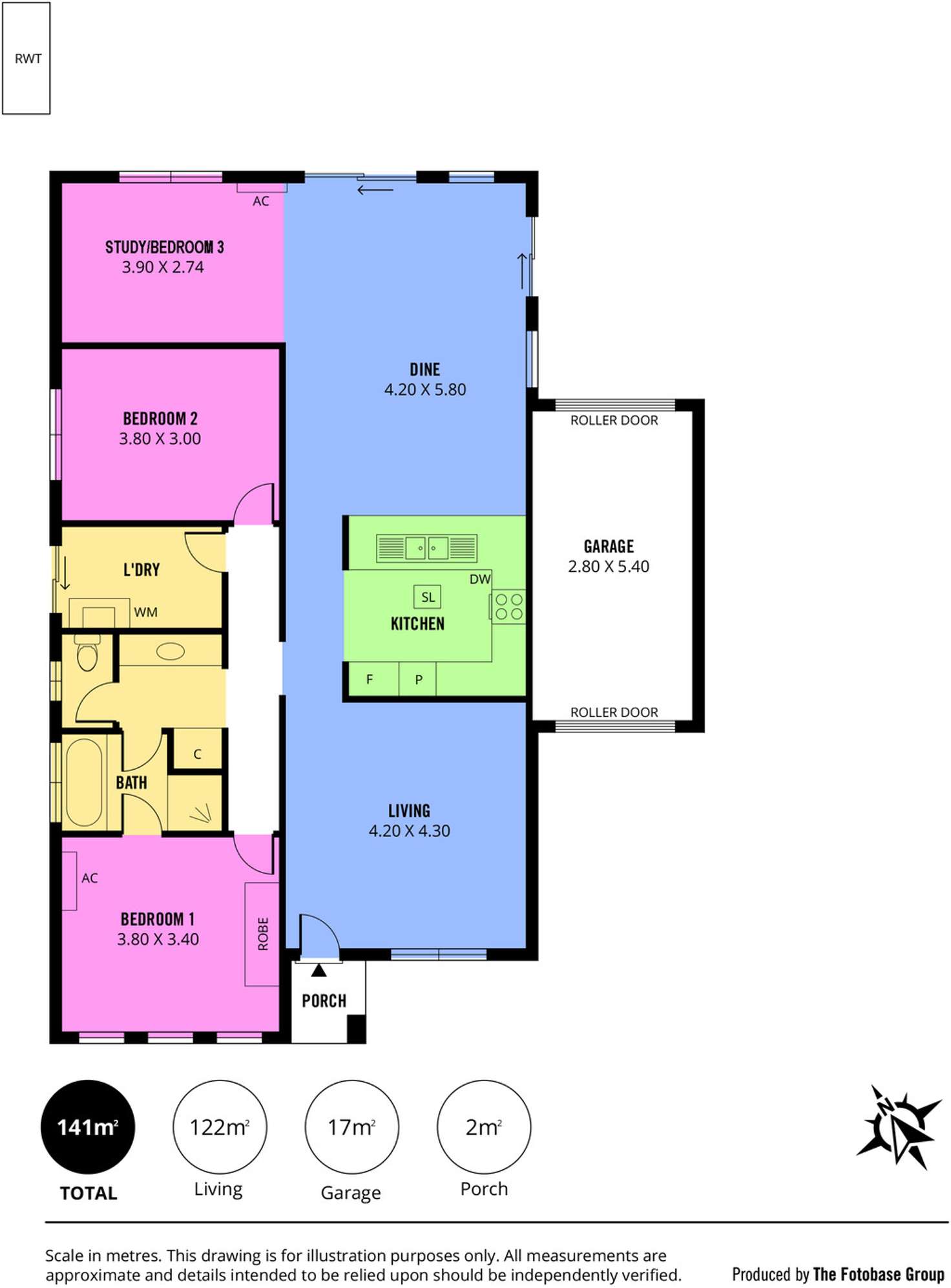 Floorplan of Homely house listing, 1/16 Kinross Ave, Burton SA 5110