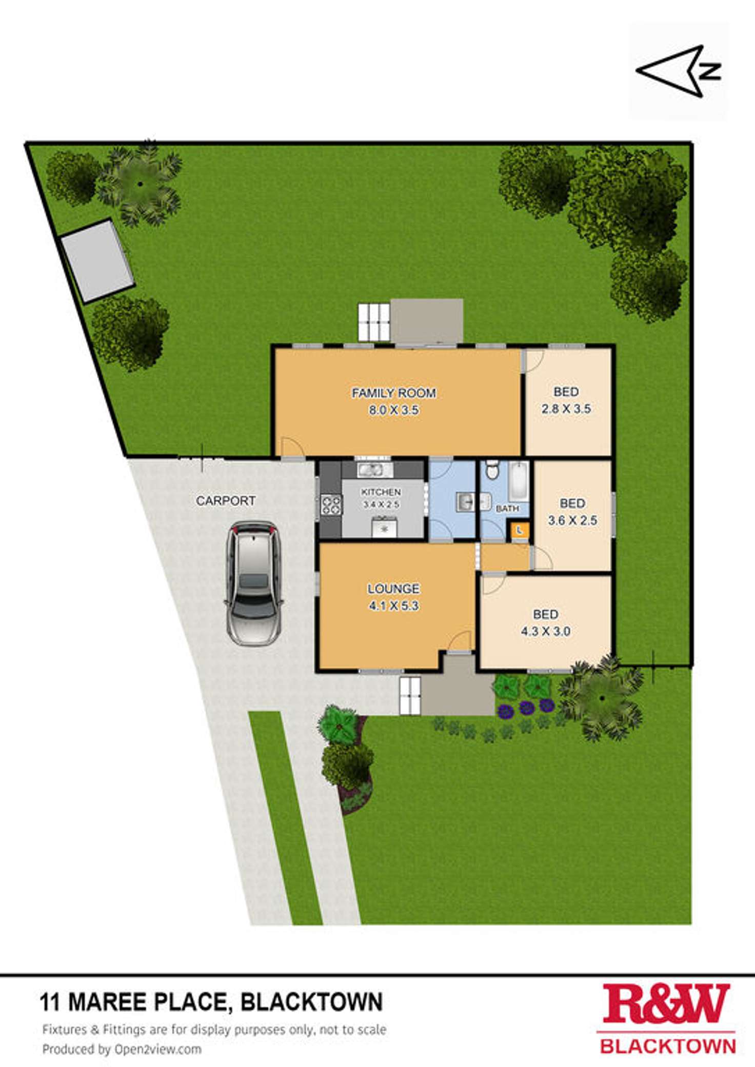 Floorplan of Homely house listing, 11 Maree Place, Blacktown NSW 2148