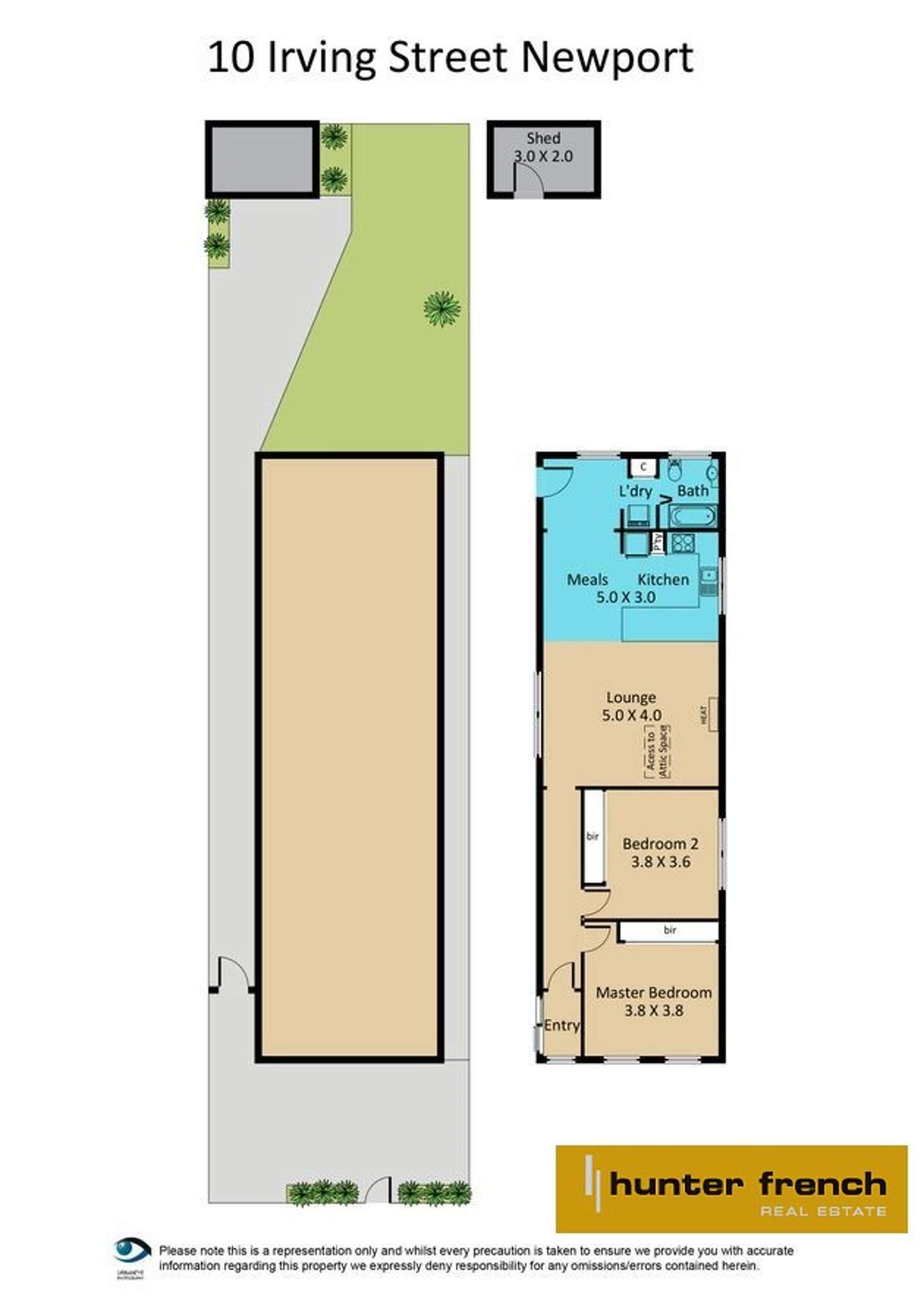 Floorplan of Homely house listing, 10 Irving Street, Newport VIC 3015