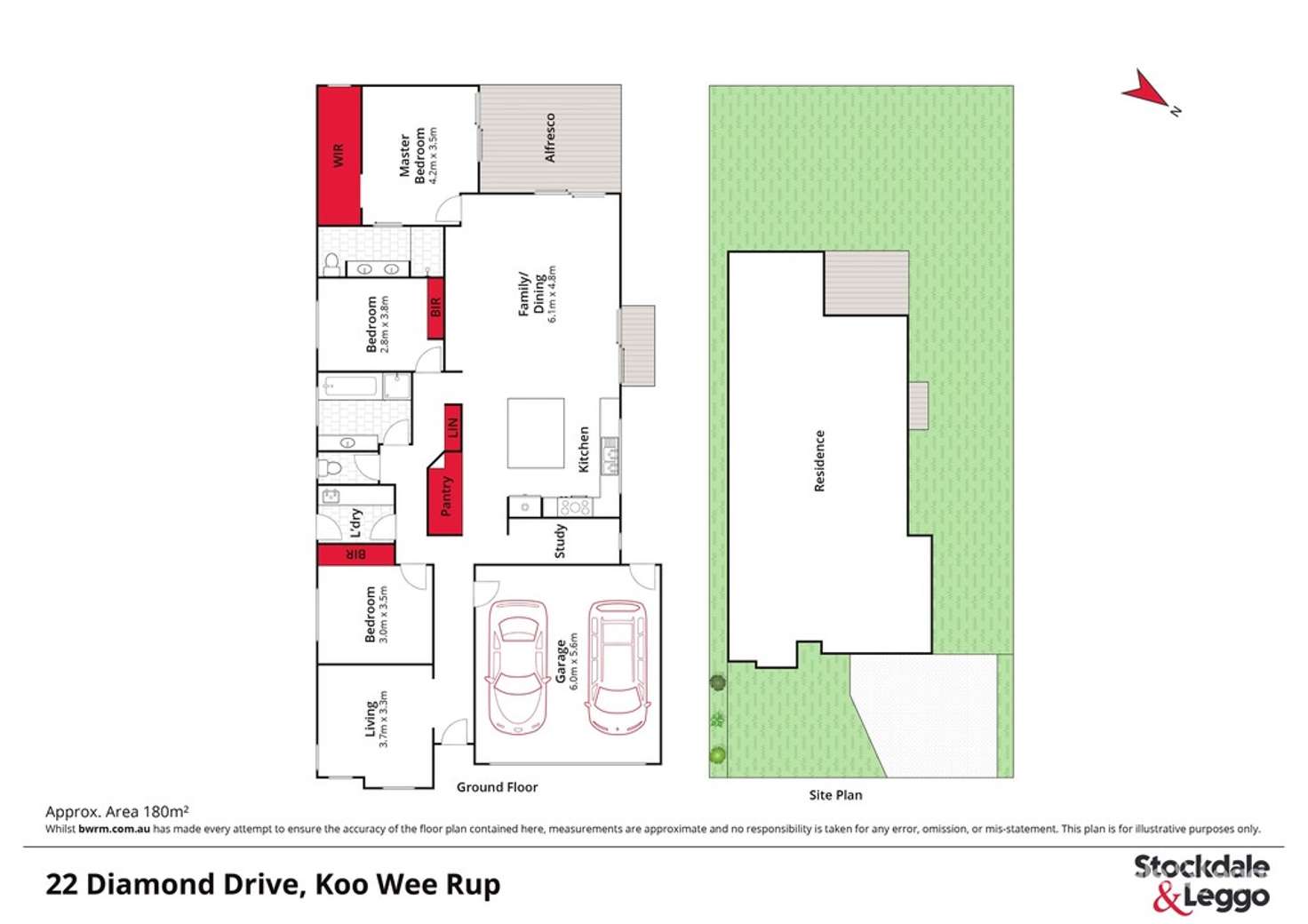 Floorplan of Homely house listing, 22 Diamond Drive, Koo Wee Rup VIC 3981