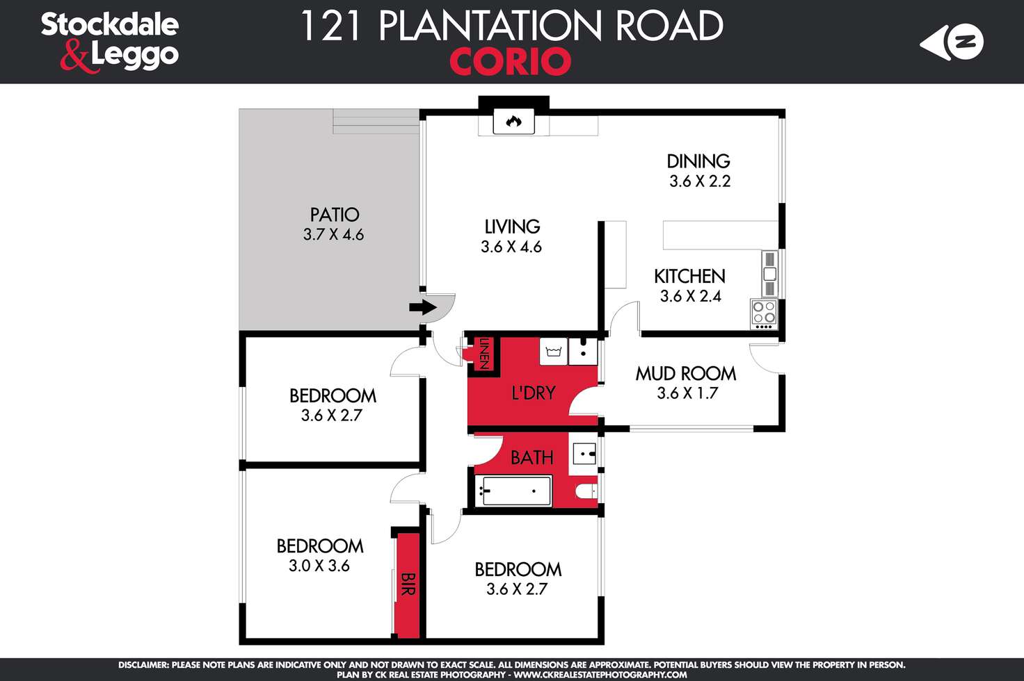 Floorplan of Homely house listing, 121 Plantation Rd, Corio VIC 3214