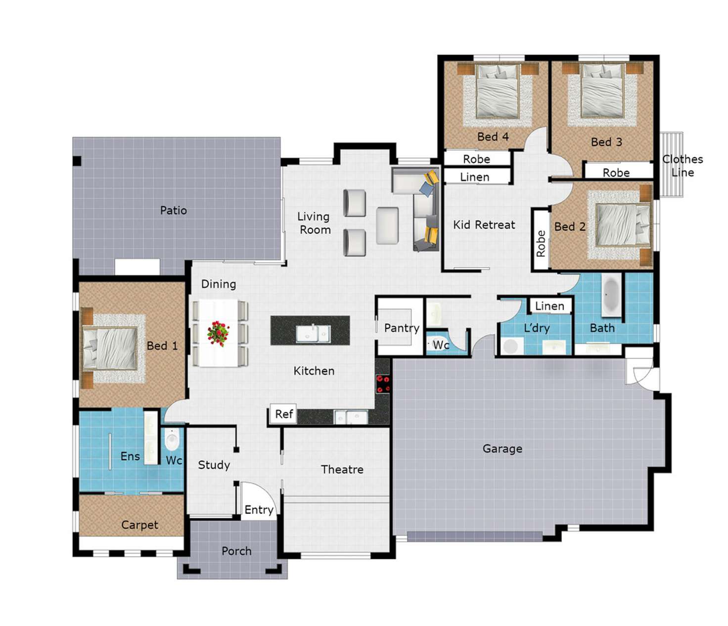 Floorplan of Homely house listing, 13 Addington  Street, Burdell QLD 4818