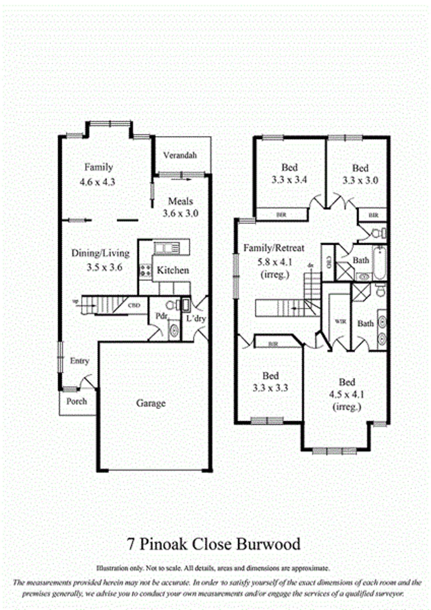 Floorplan of Homely house listing, 7 Pinoak Close, Burwood VIC 3125