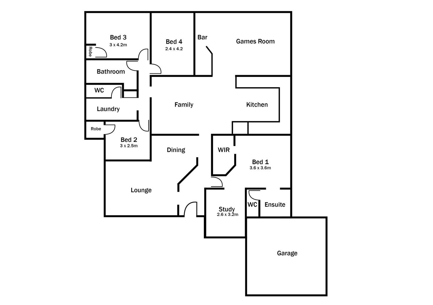 Floorplan of Homely house listing, 1 Treaty Oak Cove, Bibra Lake WA 6163