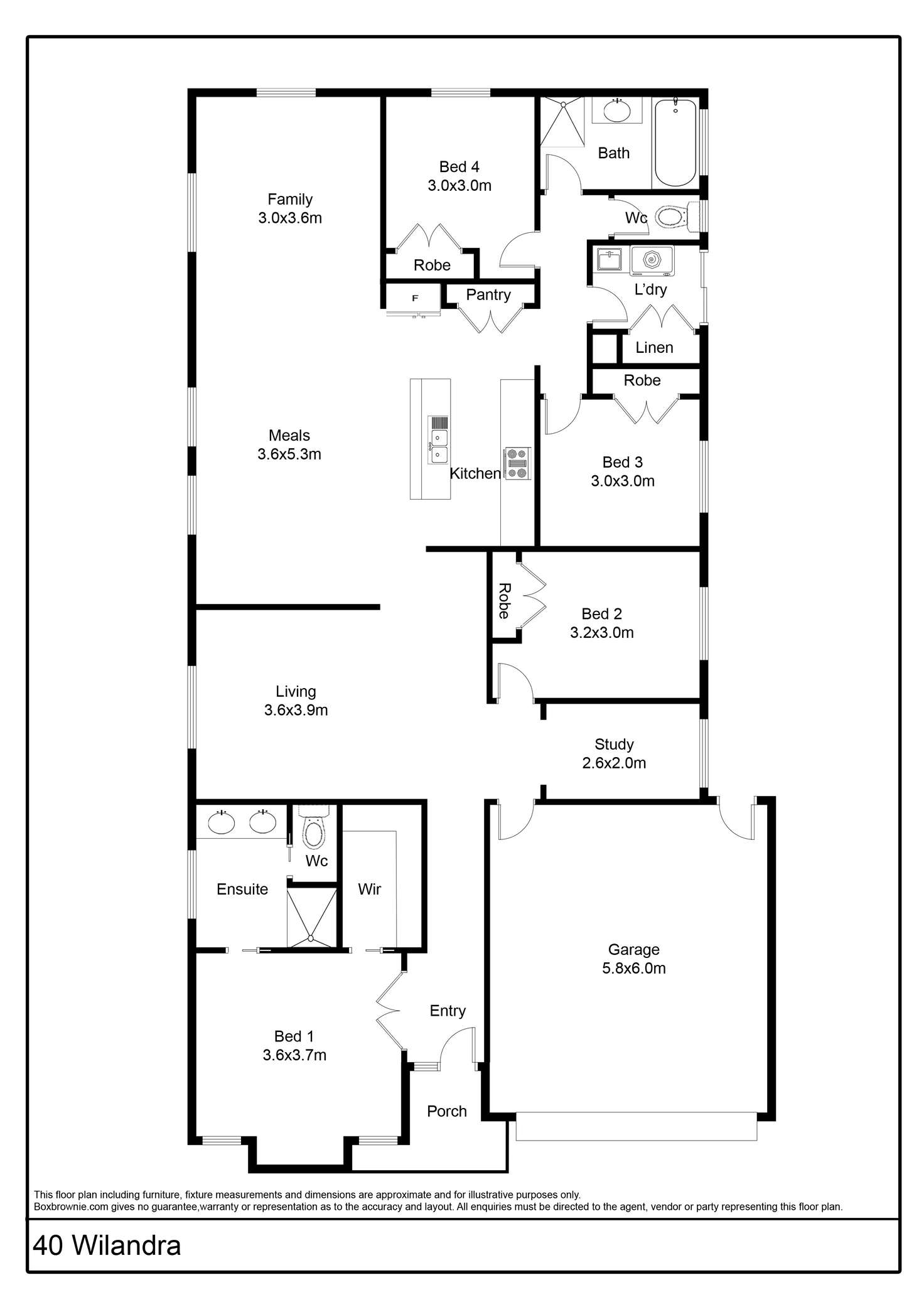 Floorplan of Homely house listing, 40 Wilandra Drive, Tarneit VIC 3029