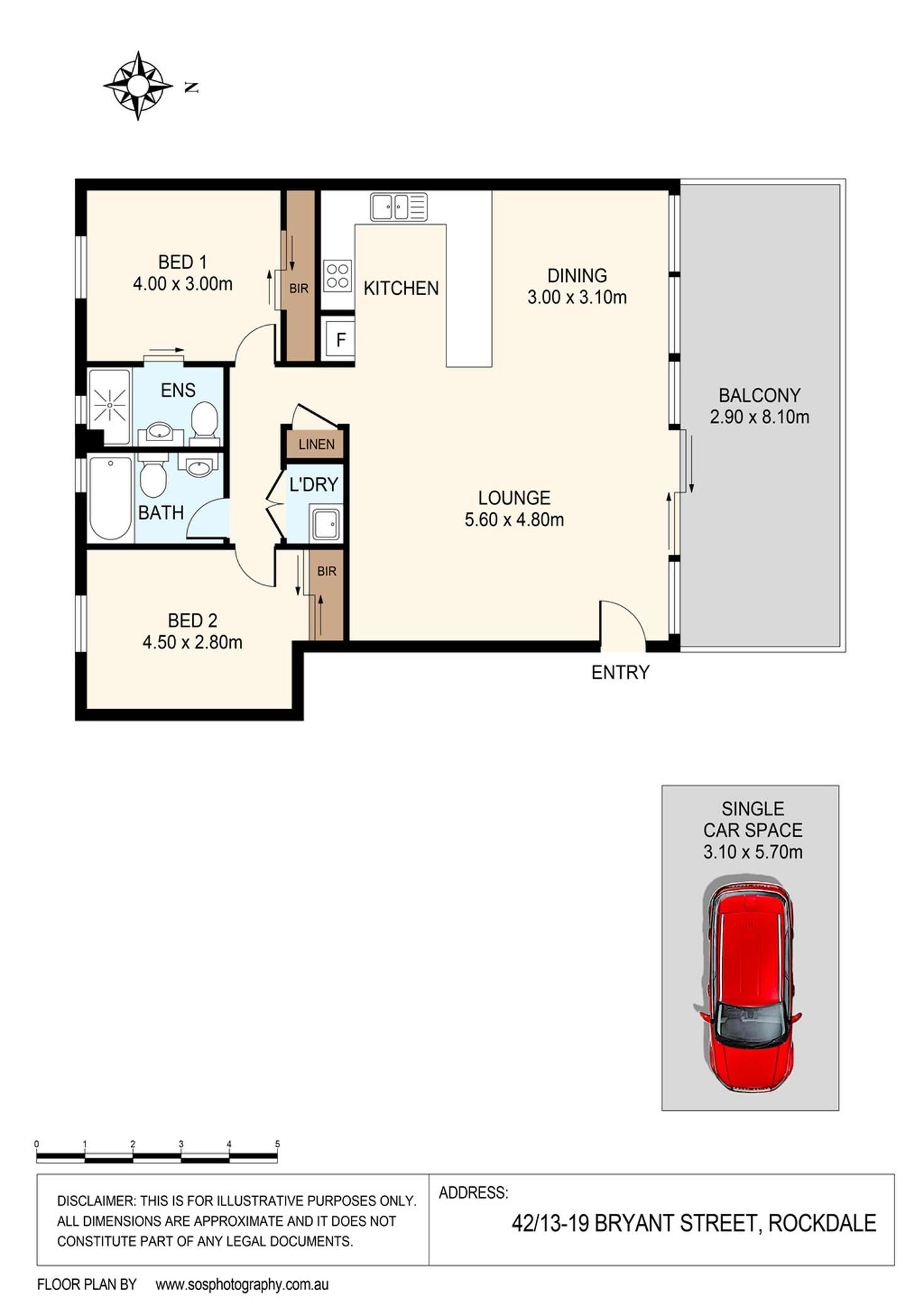 Floorplan of Homely apartment listing, 42/13-19 Bryant Street, Rockdale NSW 2216