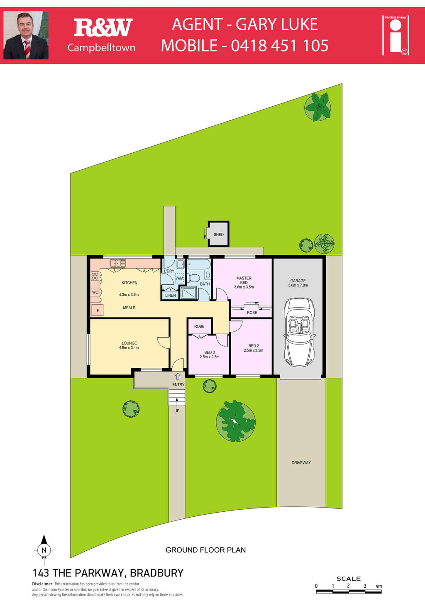 Floorplan of Homely house listing, 143 The Parkway, Bradbury NSW 2560