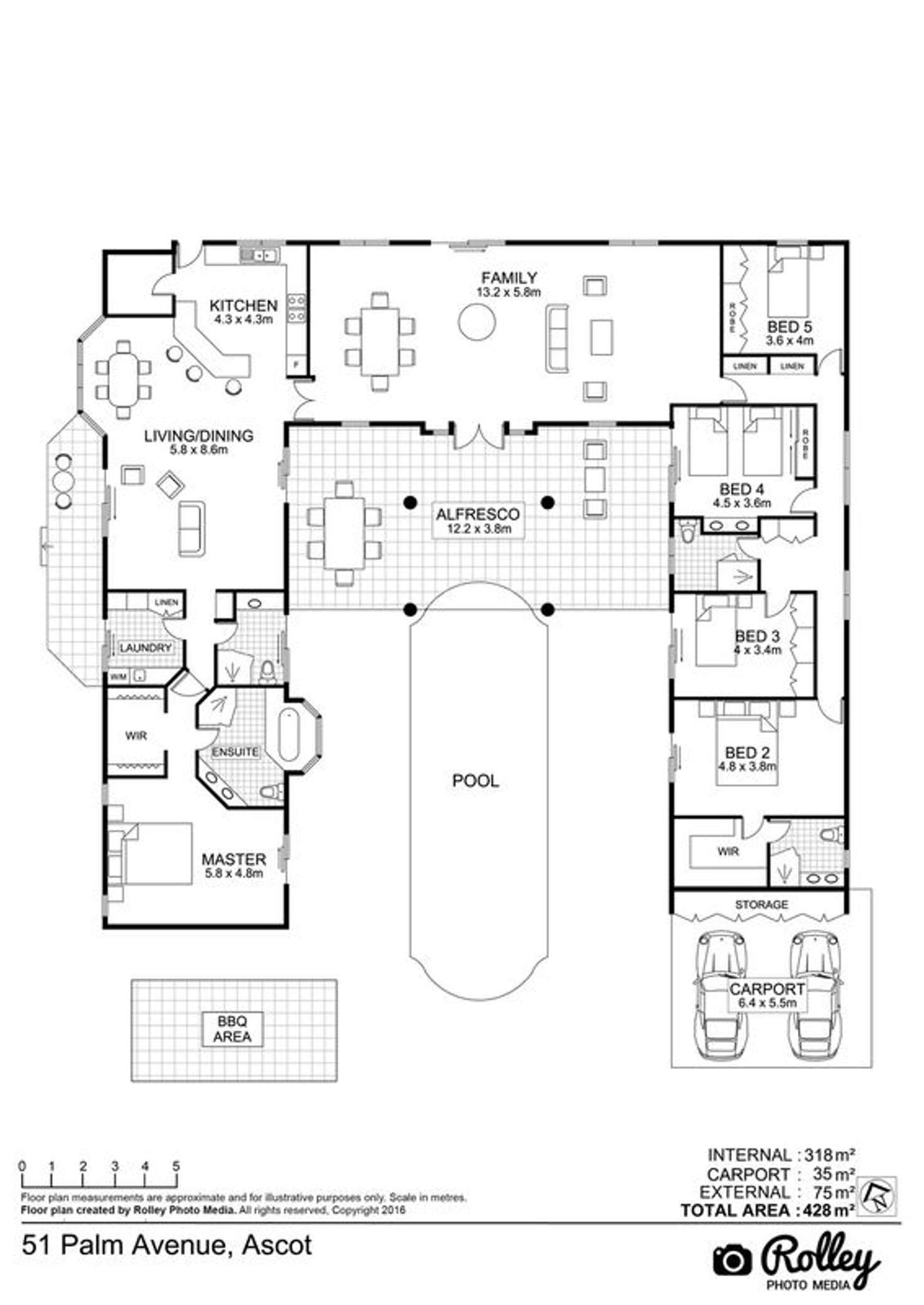 Floorplan of Homely house listing, 51 Palm Avenue, Ascot QLD 4007