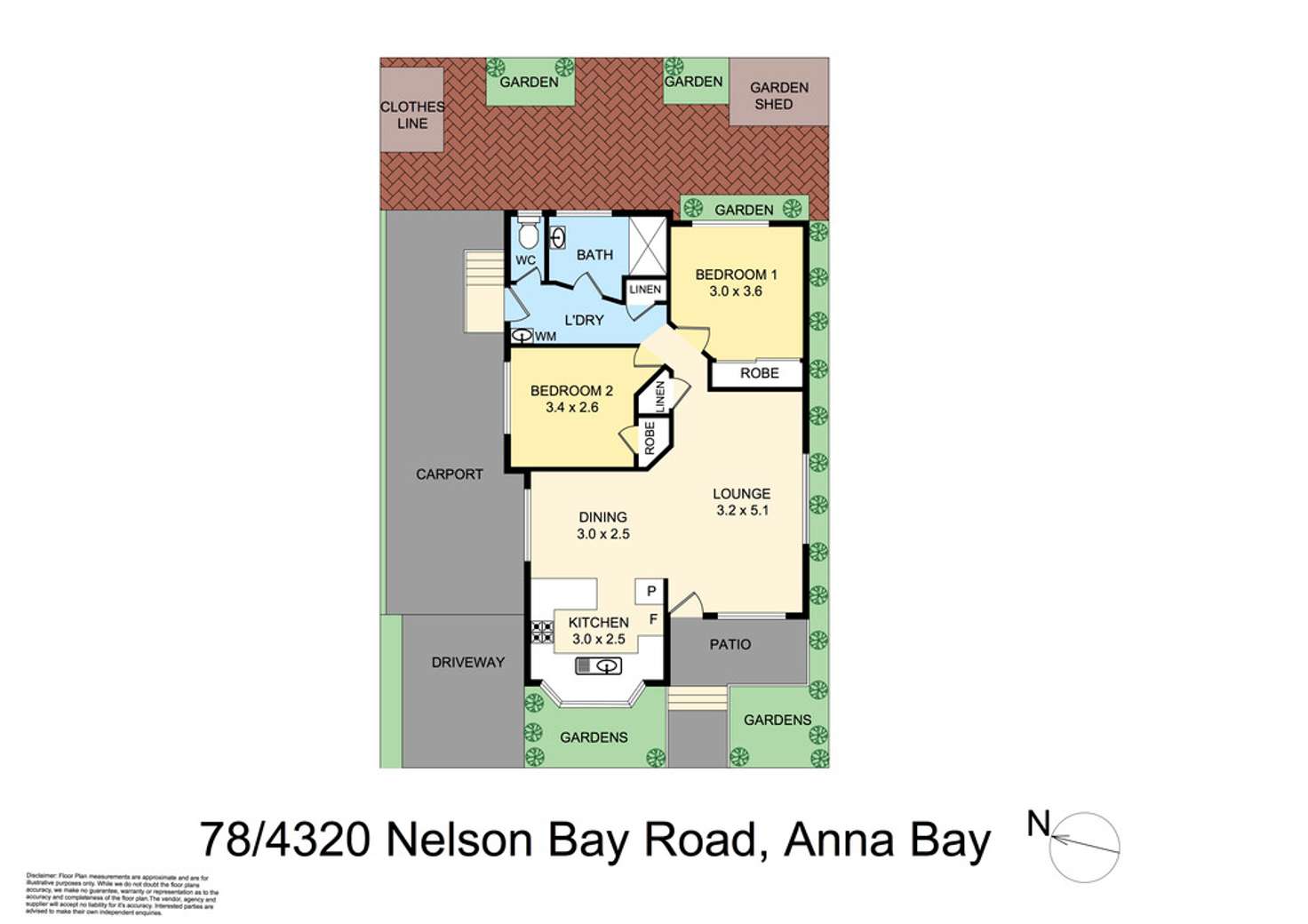 Floorplan of Homely villa listing, 78/4320 Nelson Bay Road, Anna Bay NSW 2316