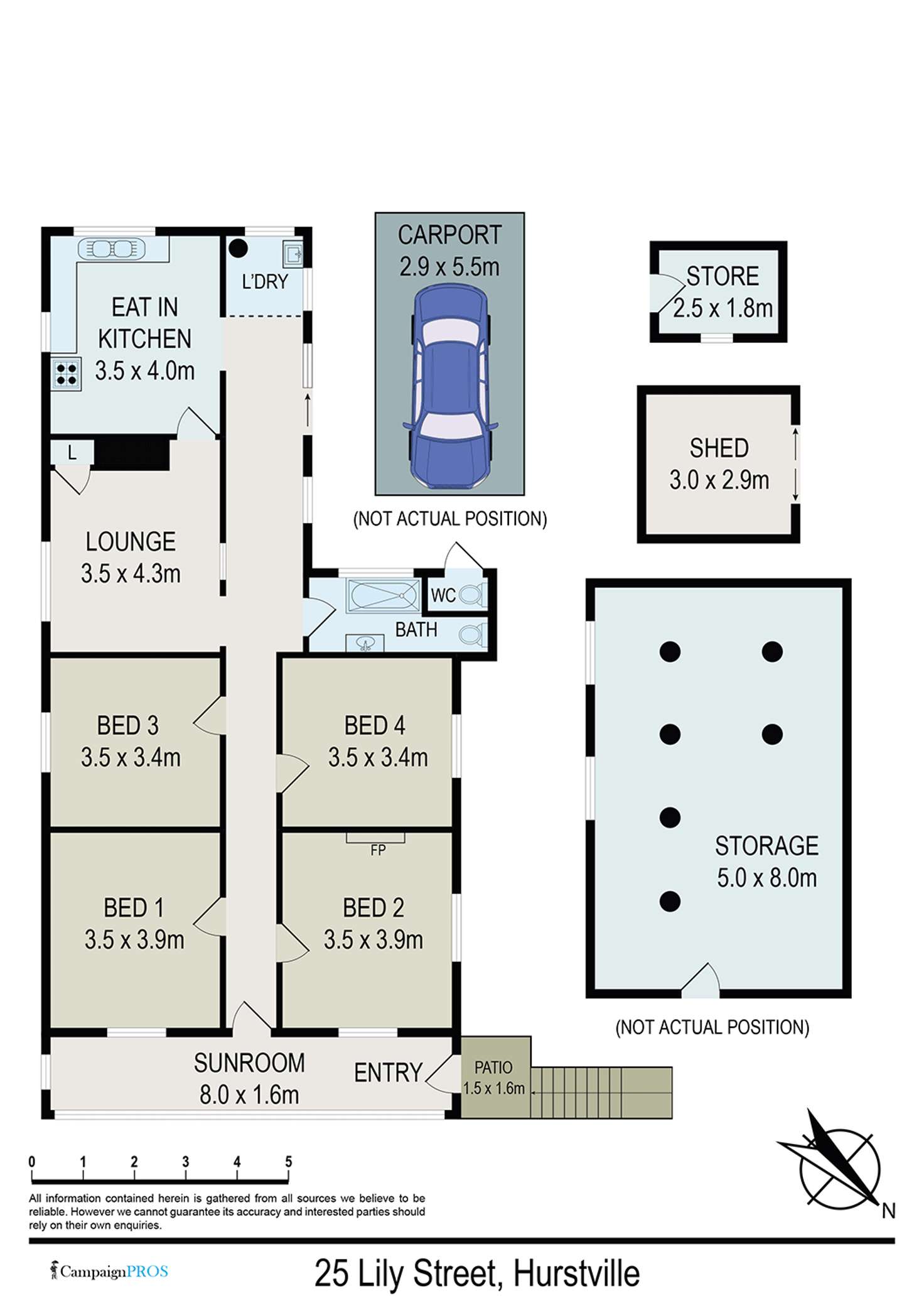 Floorplan of Homely house listing, 25 Lily Street, Hurstville NSW 2220