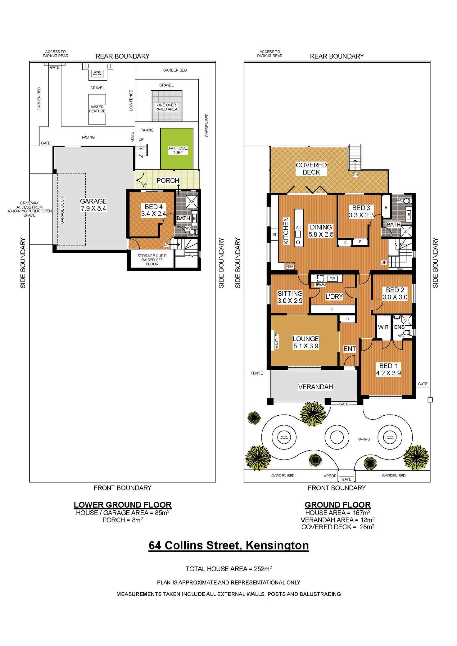 Floorplan of Homely house listing, 64 Collins St, Kensington WA 6151