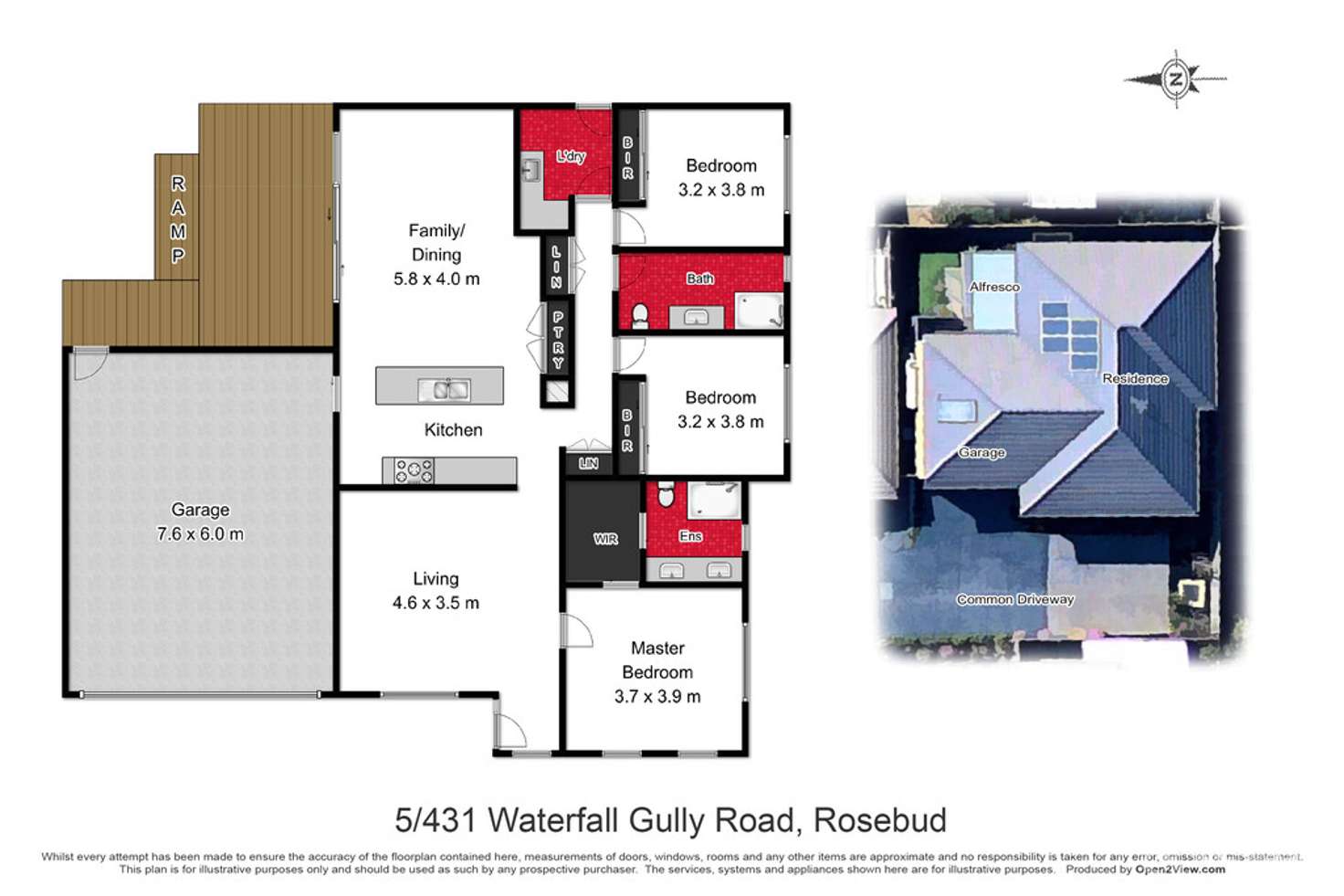 Floorplan of Homely house listing, 5/431 Waterfall Gully Rd, Rosebud VIC 3939