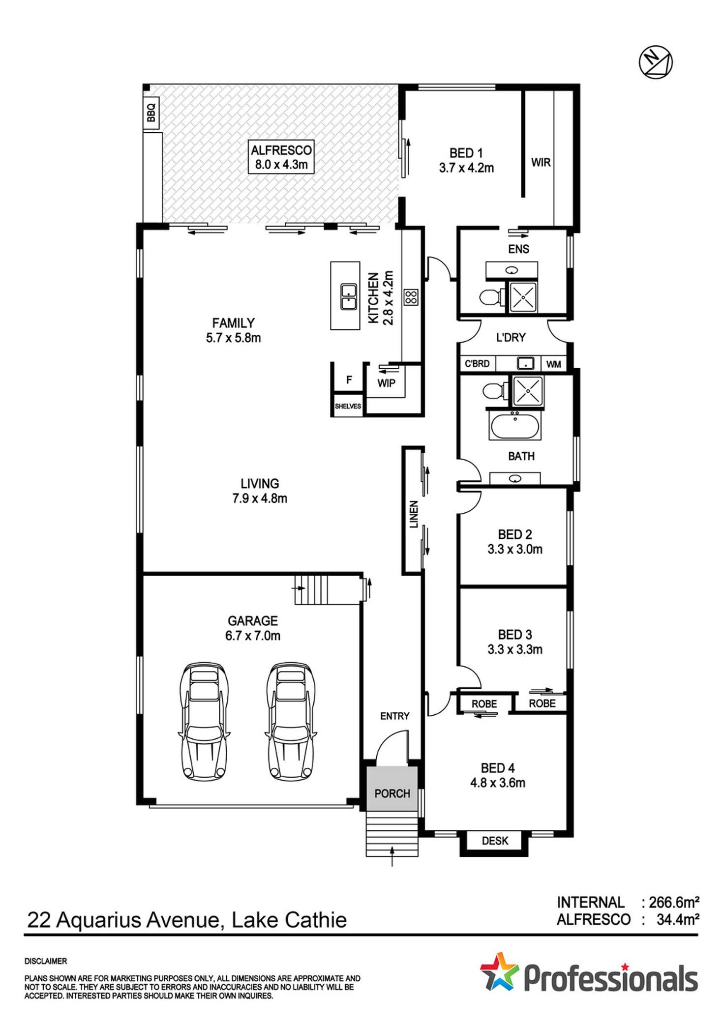Floorplan of Homely house listing, 22 Aquarius Avenue, Lake Cathie NSW 2445