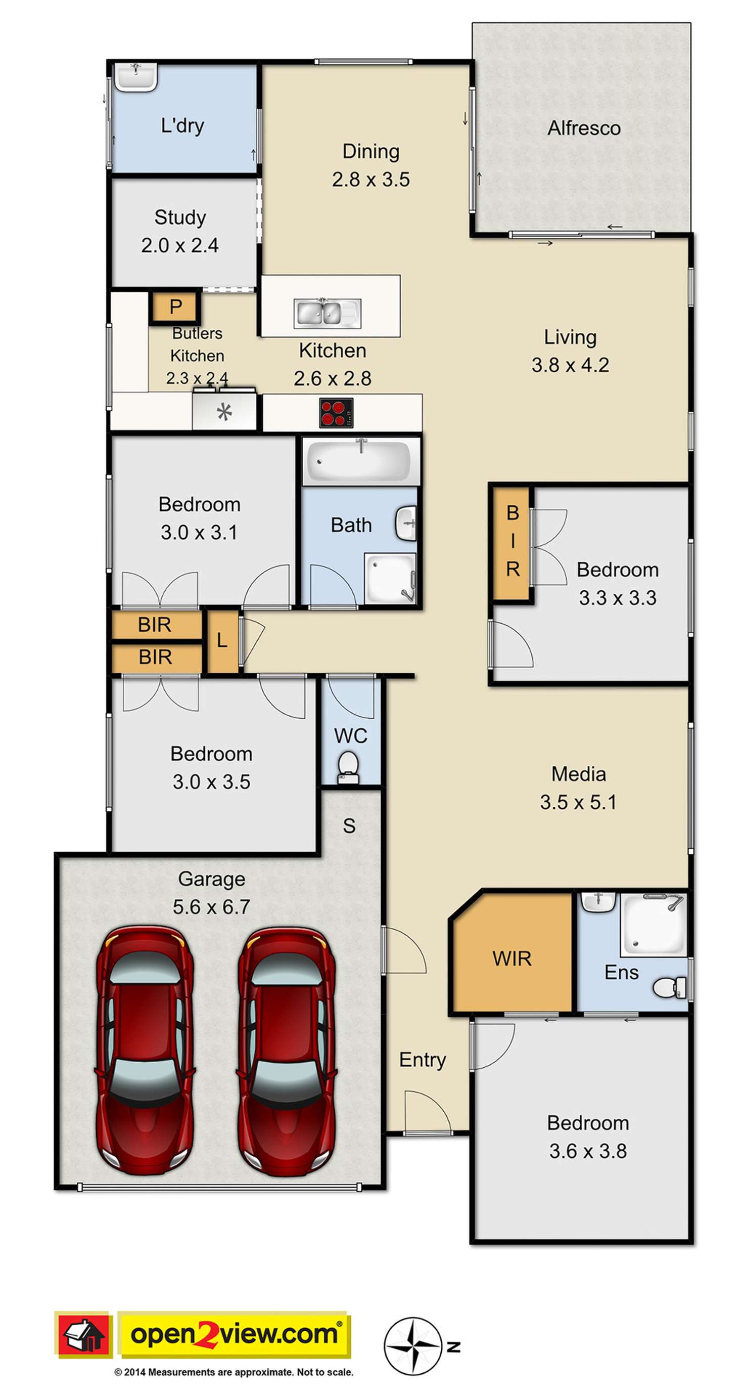 Floorplan of Homely house listing, 33 Sinclair Parade, Jordan Springs NSW 2747