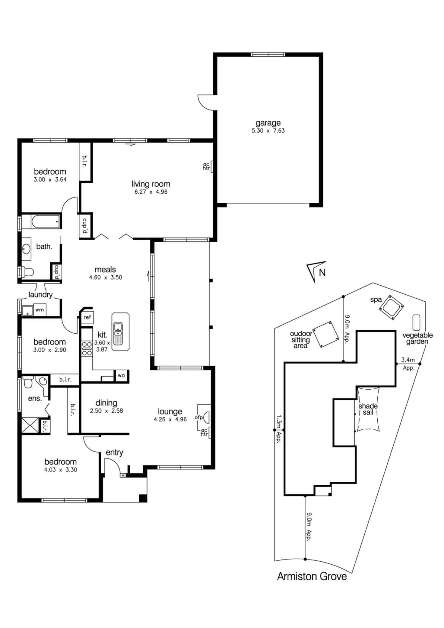 Floorplan of Homely house listing, 8 Armiston Grove, Altona Meadows VIC 3028