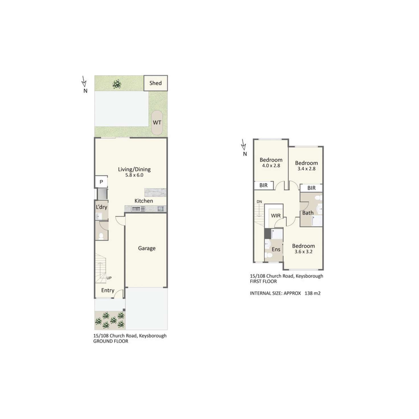 Floorplan of Homely townhouse listing, 15/108 Church Road, Keysborough VIC 3173