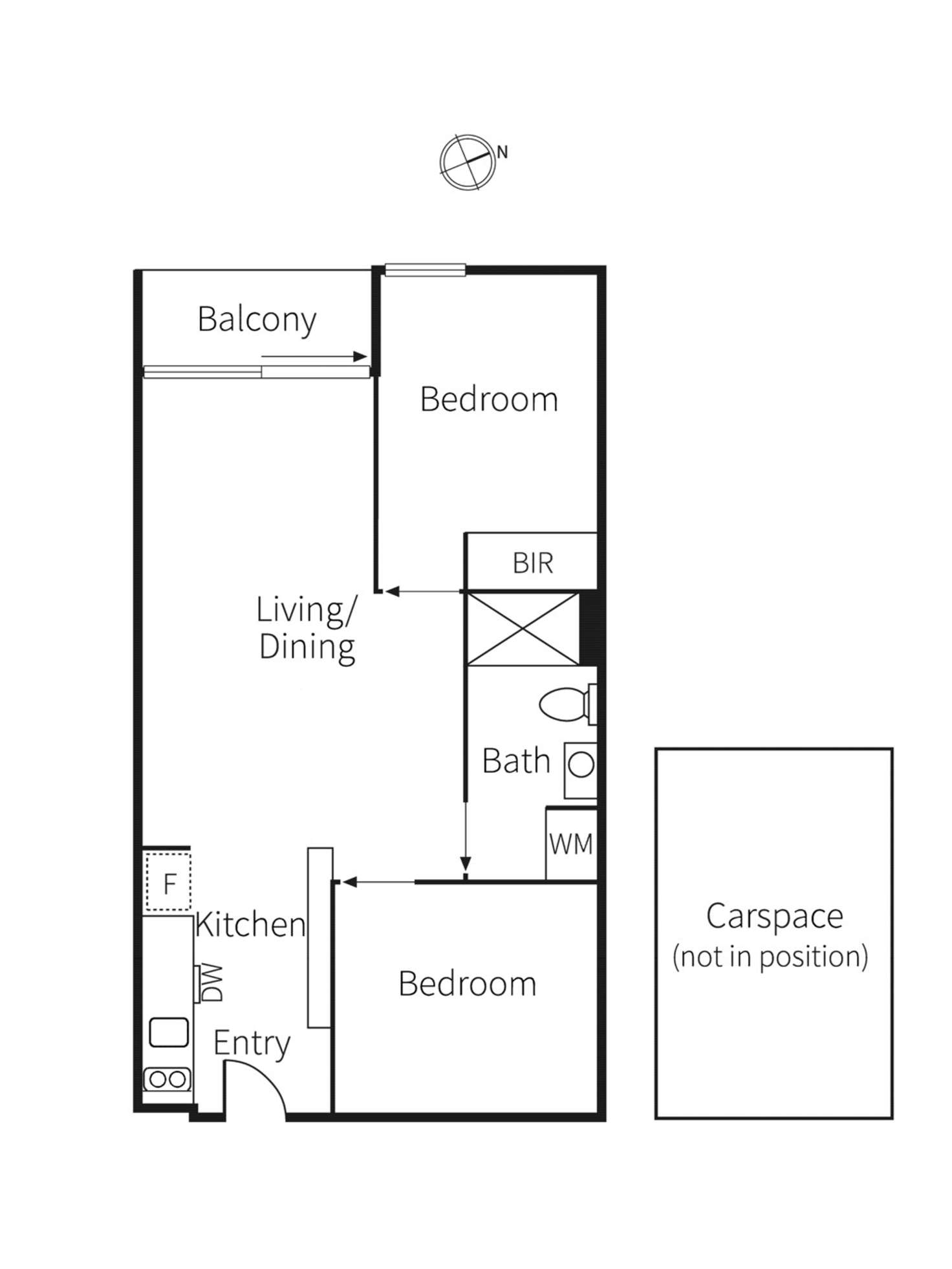 Floorplan of Homely apartment listing, 205V/162 Albert Street, East Melbourne VIC 3002