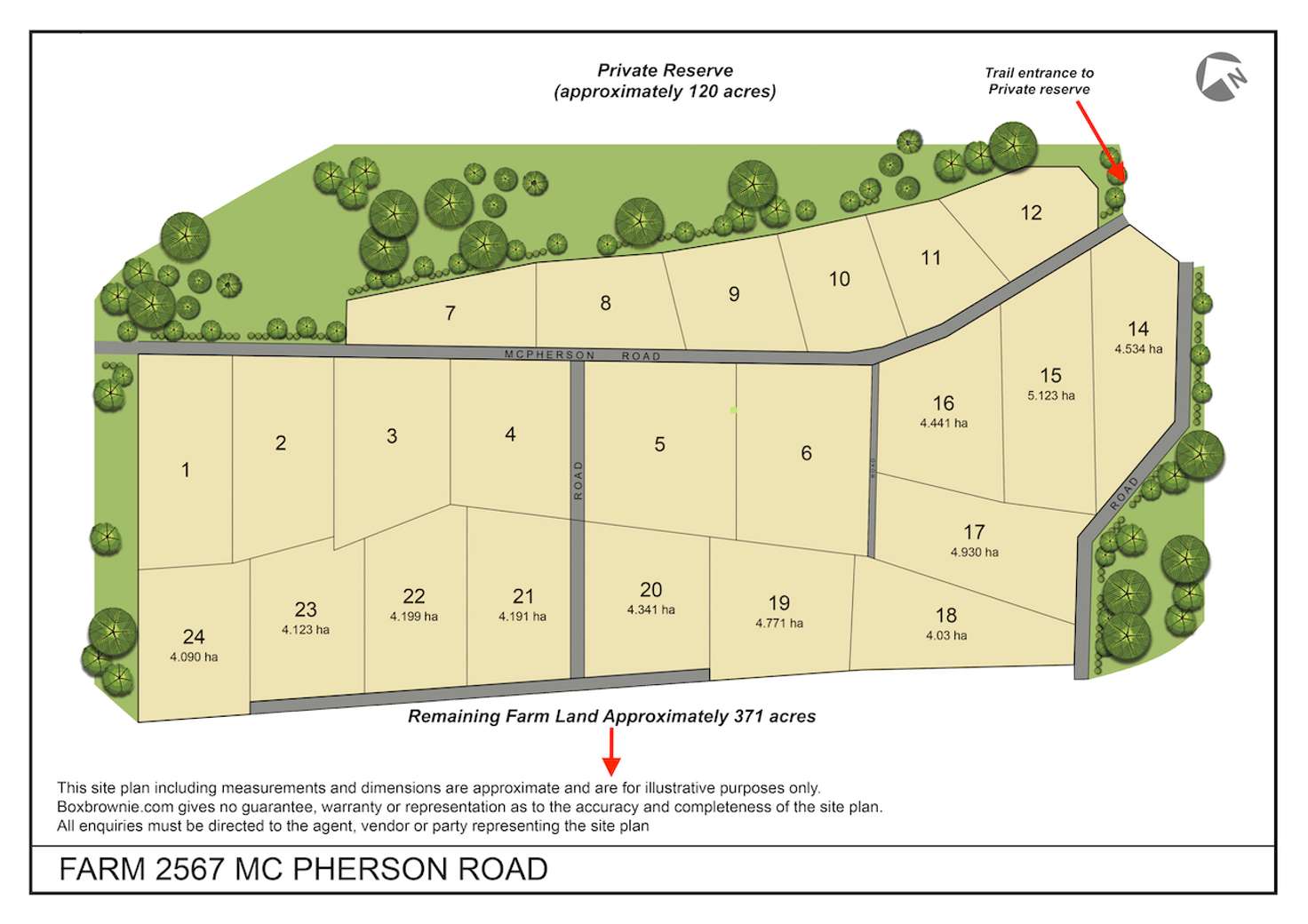 Floorplan of Homely cropping listing, Farm 2567 McPhersons Road, Beelbangera NSW 2680