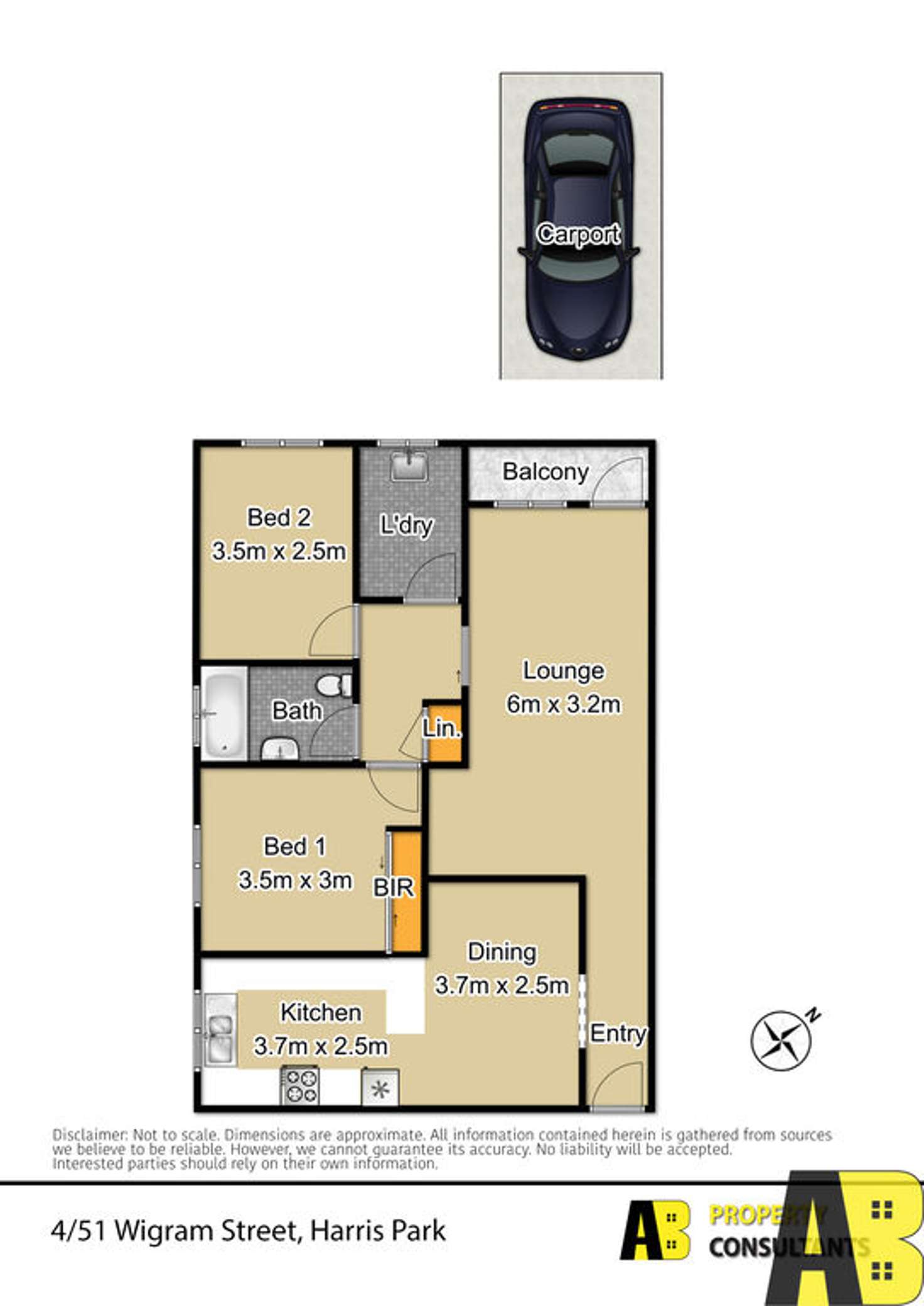 Floorplan of Homely unit listing, 4/51 Wigram Street, Harris Park NSW 2150