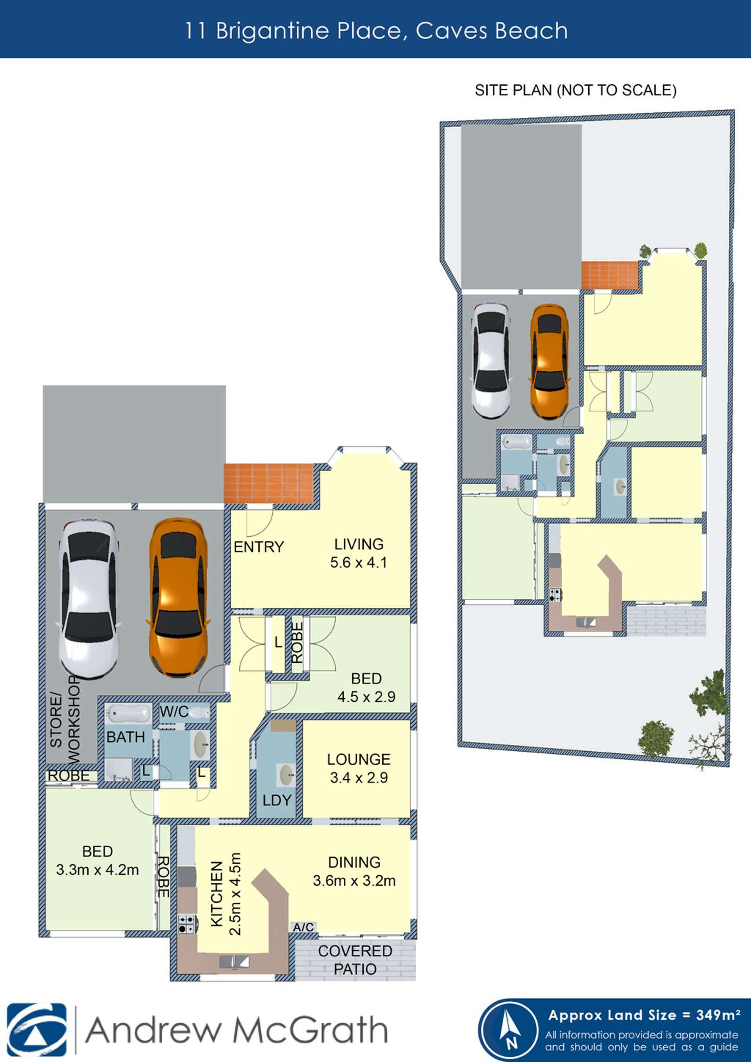 Floorplan of Homely semiDetached listing, 11 Brigantine Place, Caves Beach NSW 2281