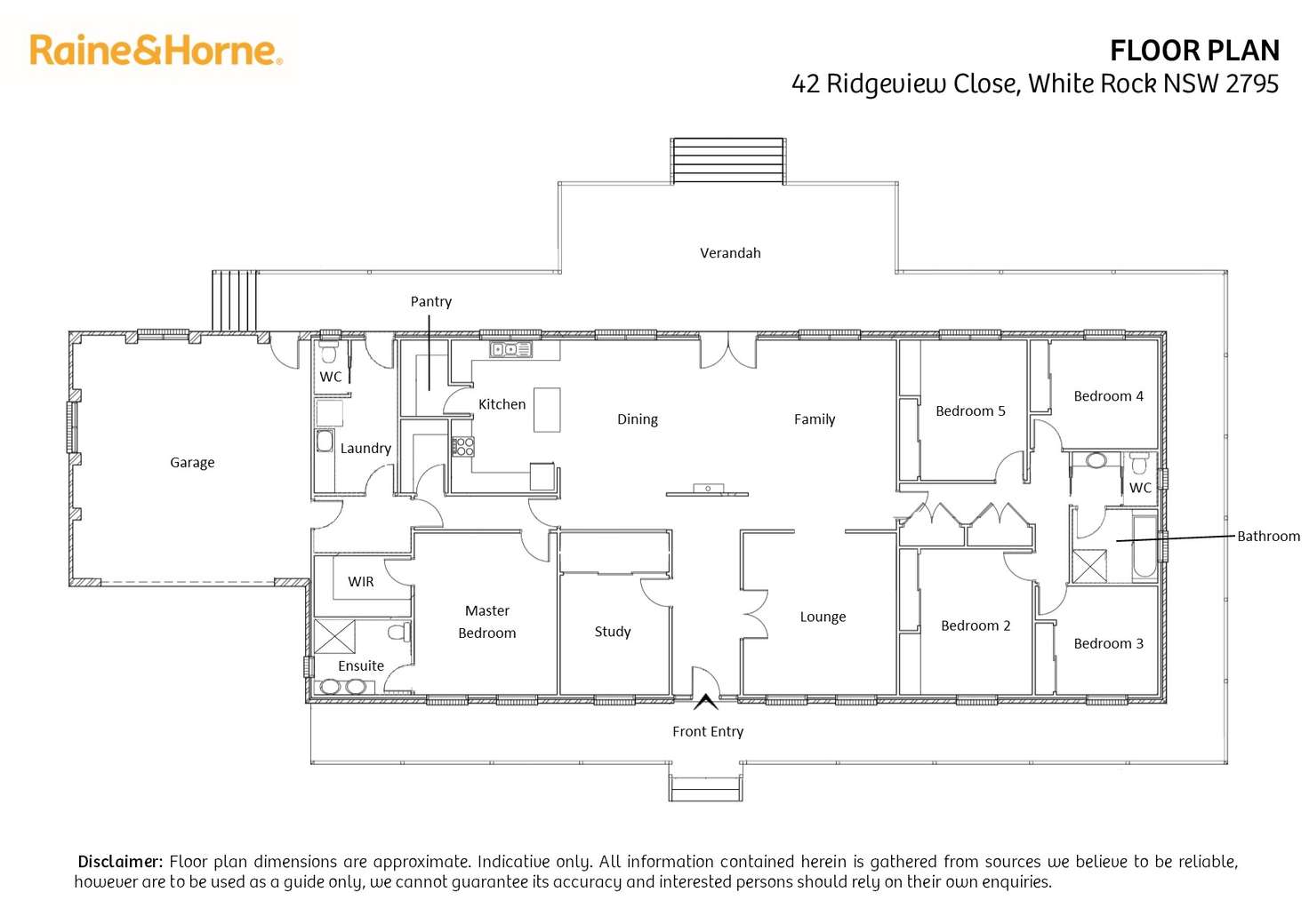 Floorplan of Homely house listing, 42 Ridgeview Close, White Rock NSW 2795