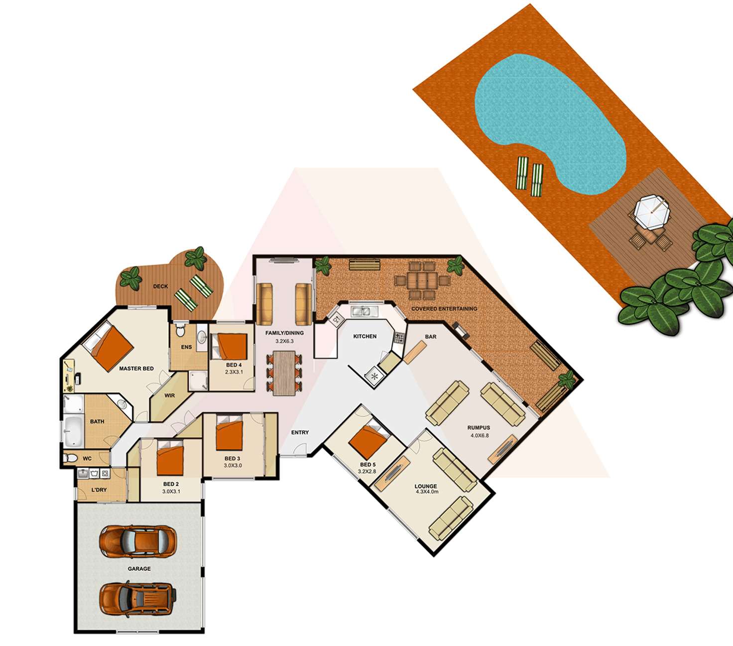 Floorplan of Homely house listing, 6 Calluna Court, Regents Park QLD 4118