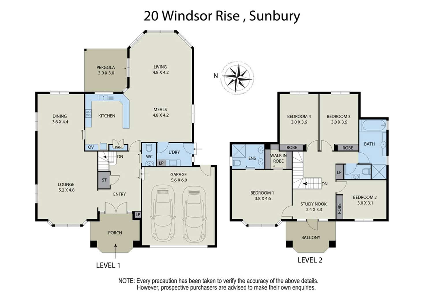 Floorplan of Homely house listing, 20 Windsor Rise, Sunbury VIC 3429