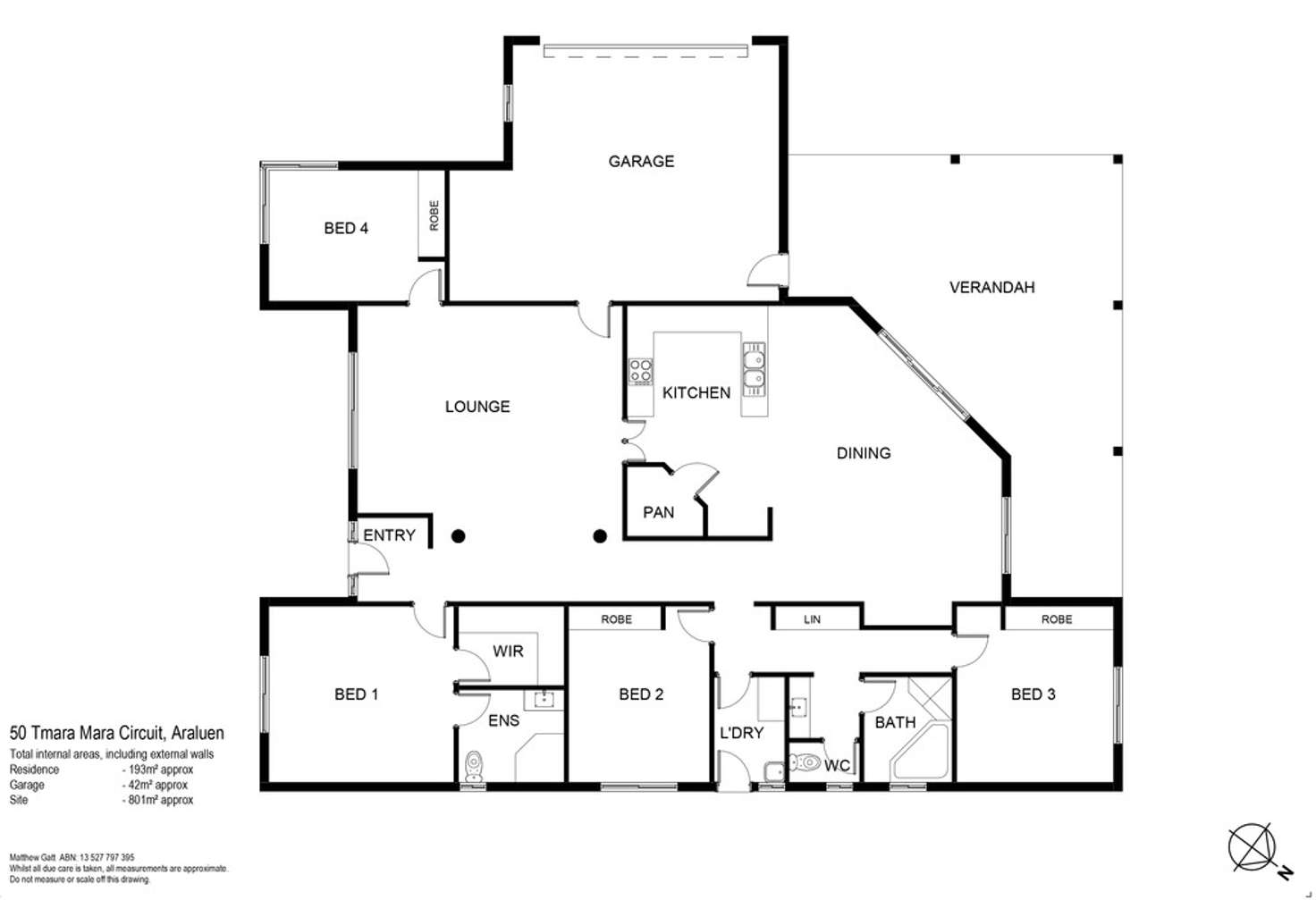 Floorplan of Homely house listing, 50 Tmara Mara Circuit, Araluen NT 870