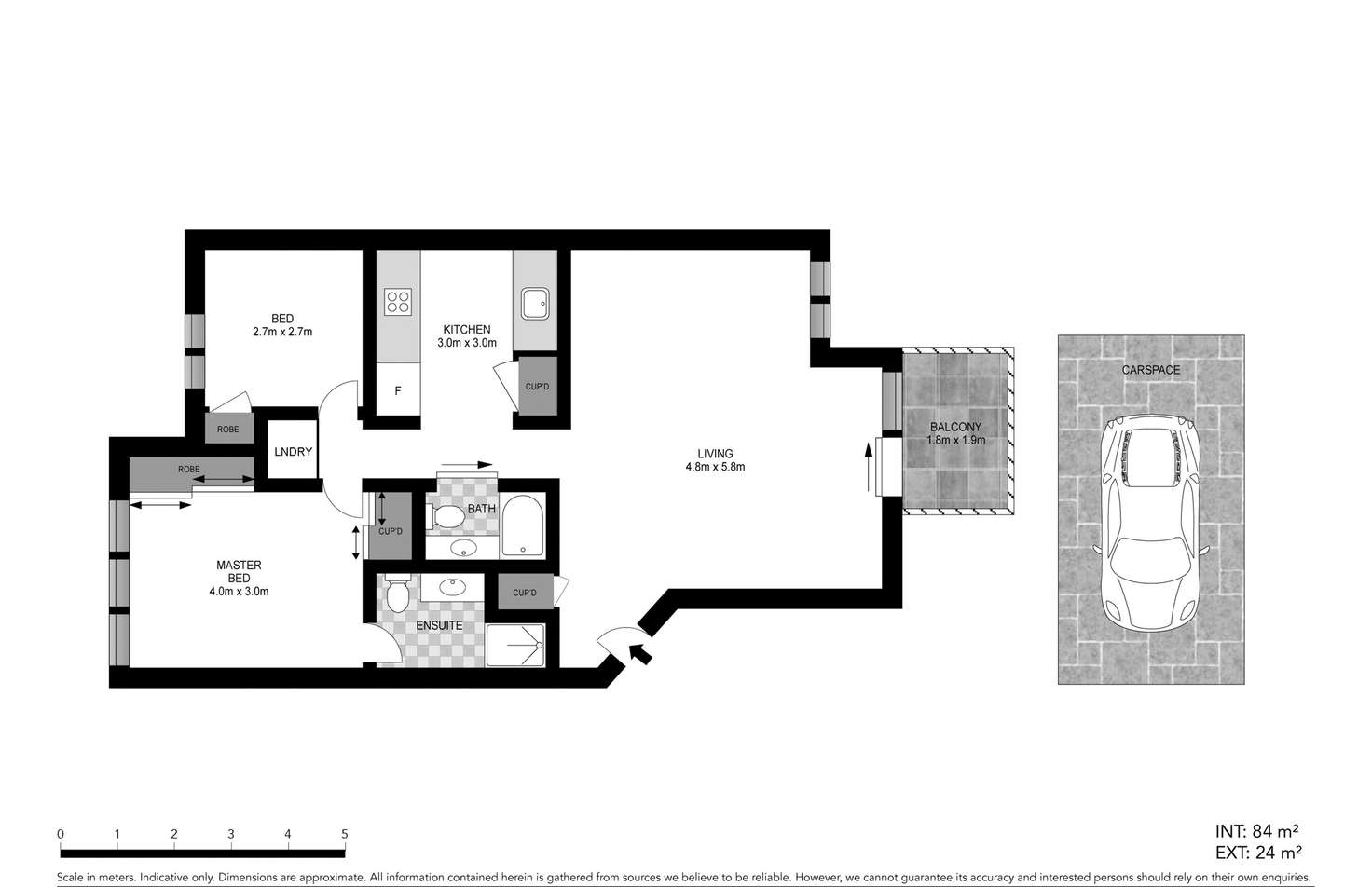 Floorplan of Homely apartment listing, 16/243 Boundary Street 'Bay Apartments', Coolangatta QLD 4225