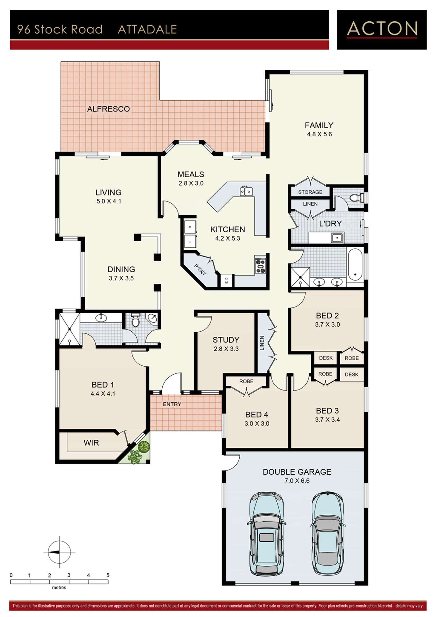 Floorplan of Homely house listing, 96 Stock Road, Attadale WA 6156