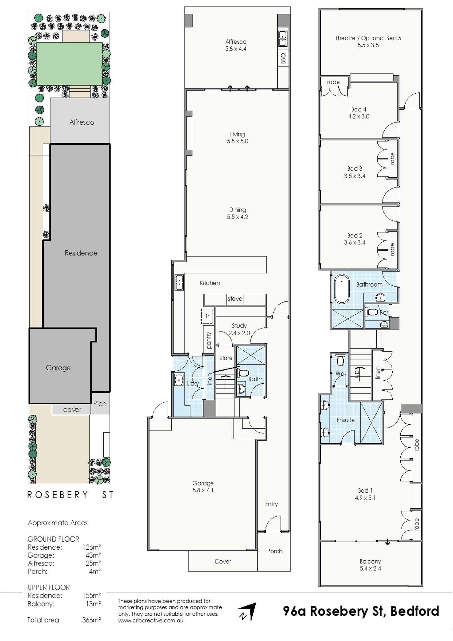 Floorplan of Homely house listing, 96A Rosebery Street, Bedford WA 6052