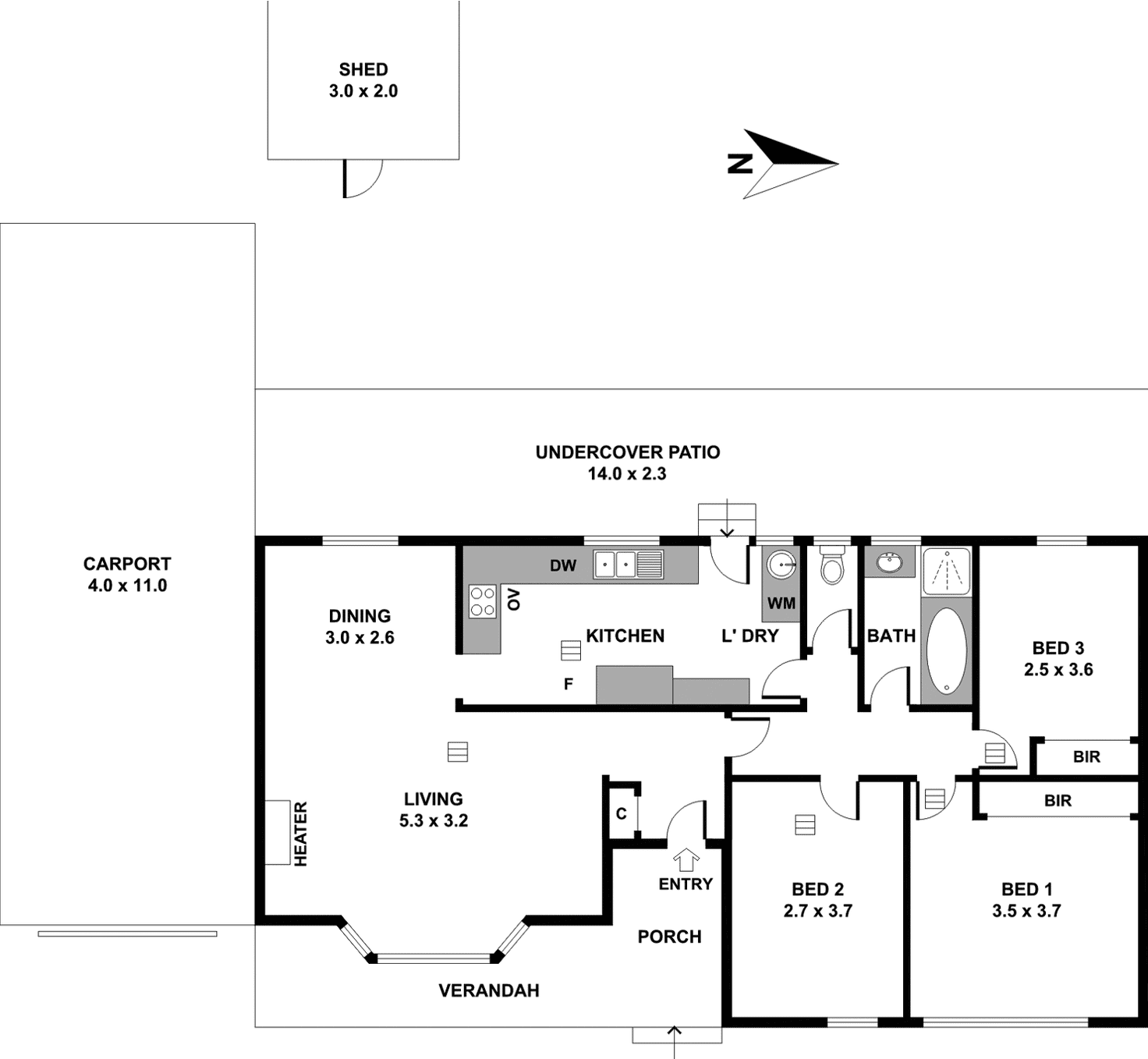 Floorplan of Homely house listing, 16 Dulkara Avenue, Craigmore SA 5114