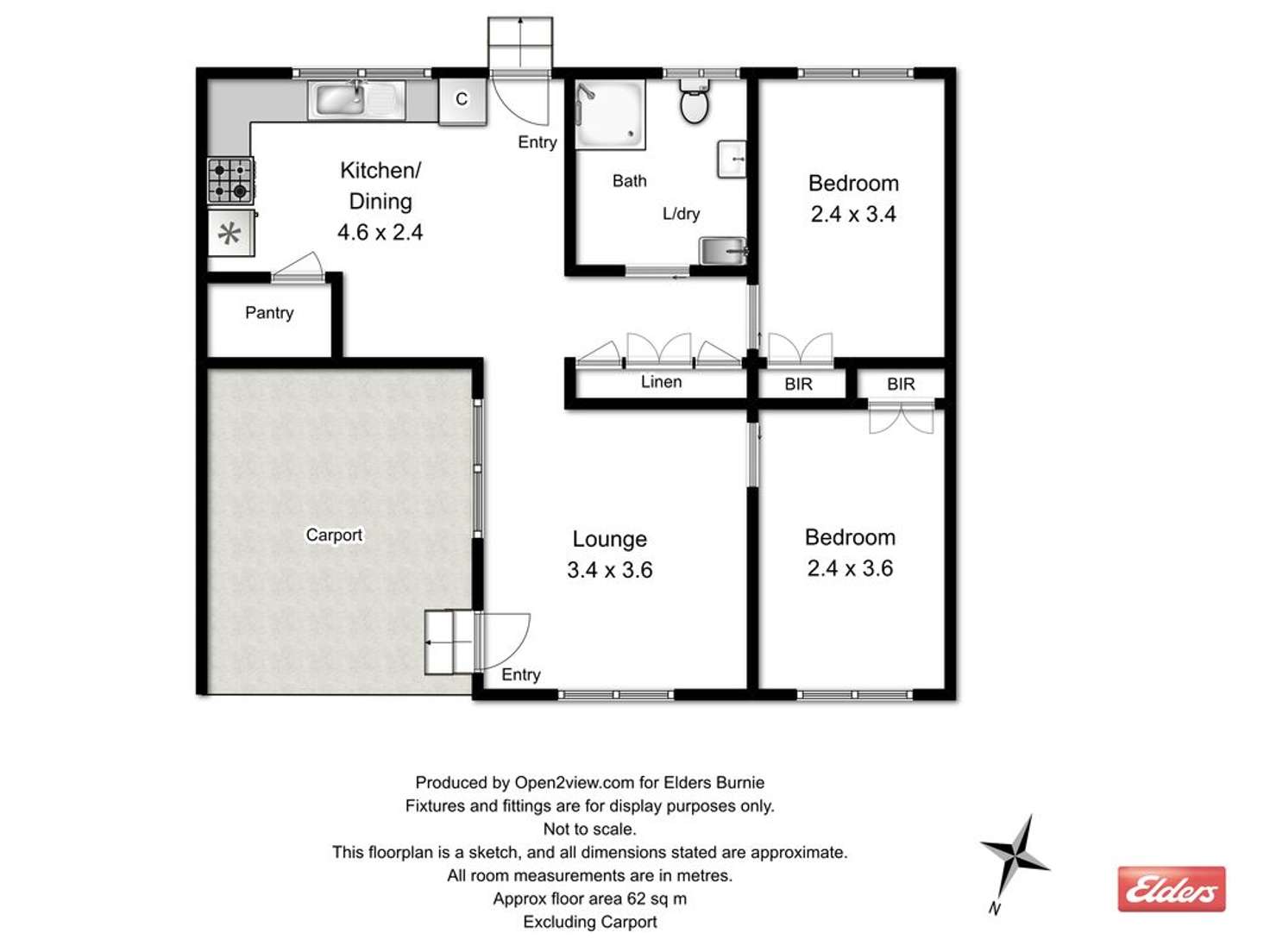 Floorplan of Homely unit listing, 3/80A Saunders Street, Wynyard TAS 7325