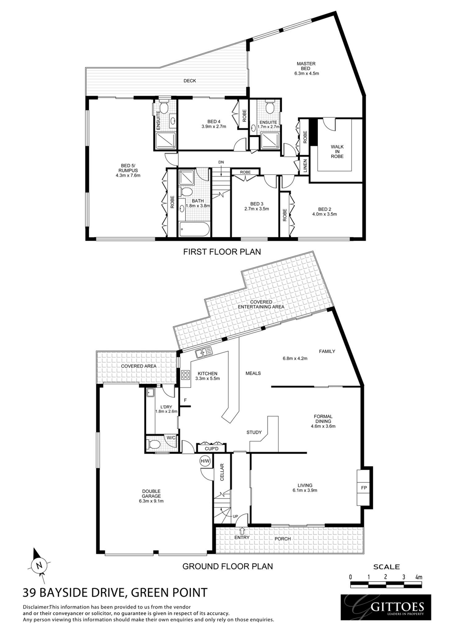 Floorplan of Homely house listing, 39 Bayside Drive, Green Point NSW 2251