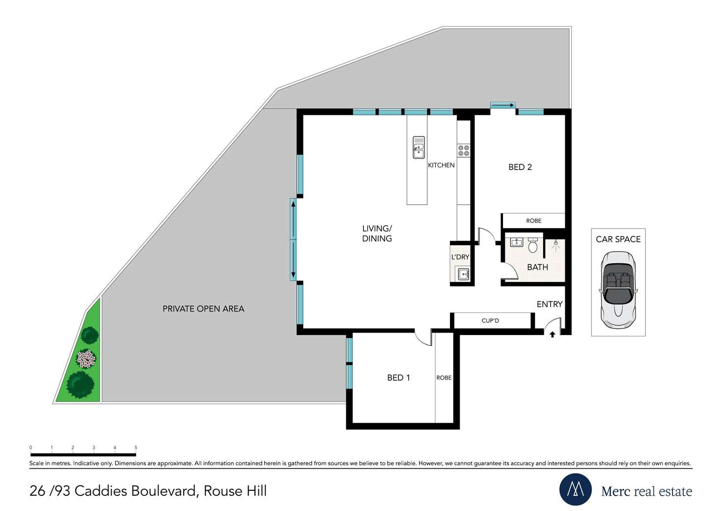 Floorplan of Homely apartment listing, 26/93 Caddies Boulevard, Rouse Hill NSW 2155