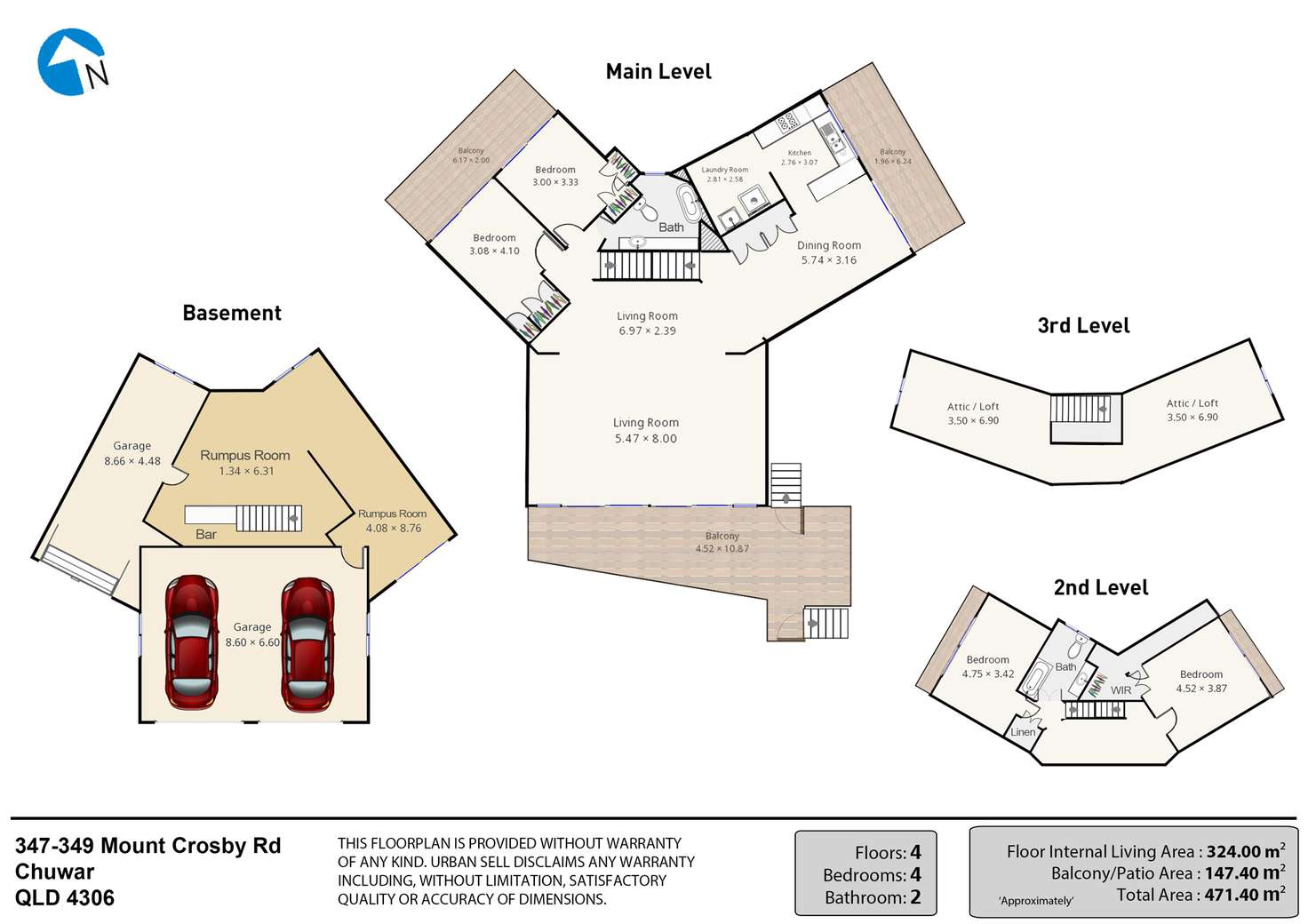 Floorplan of Homely house listing, 347-349 Mt Crosby Road, Chuwar QLD 4306