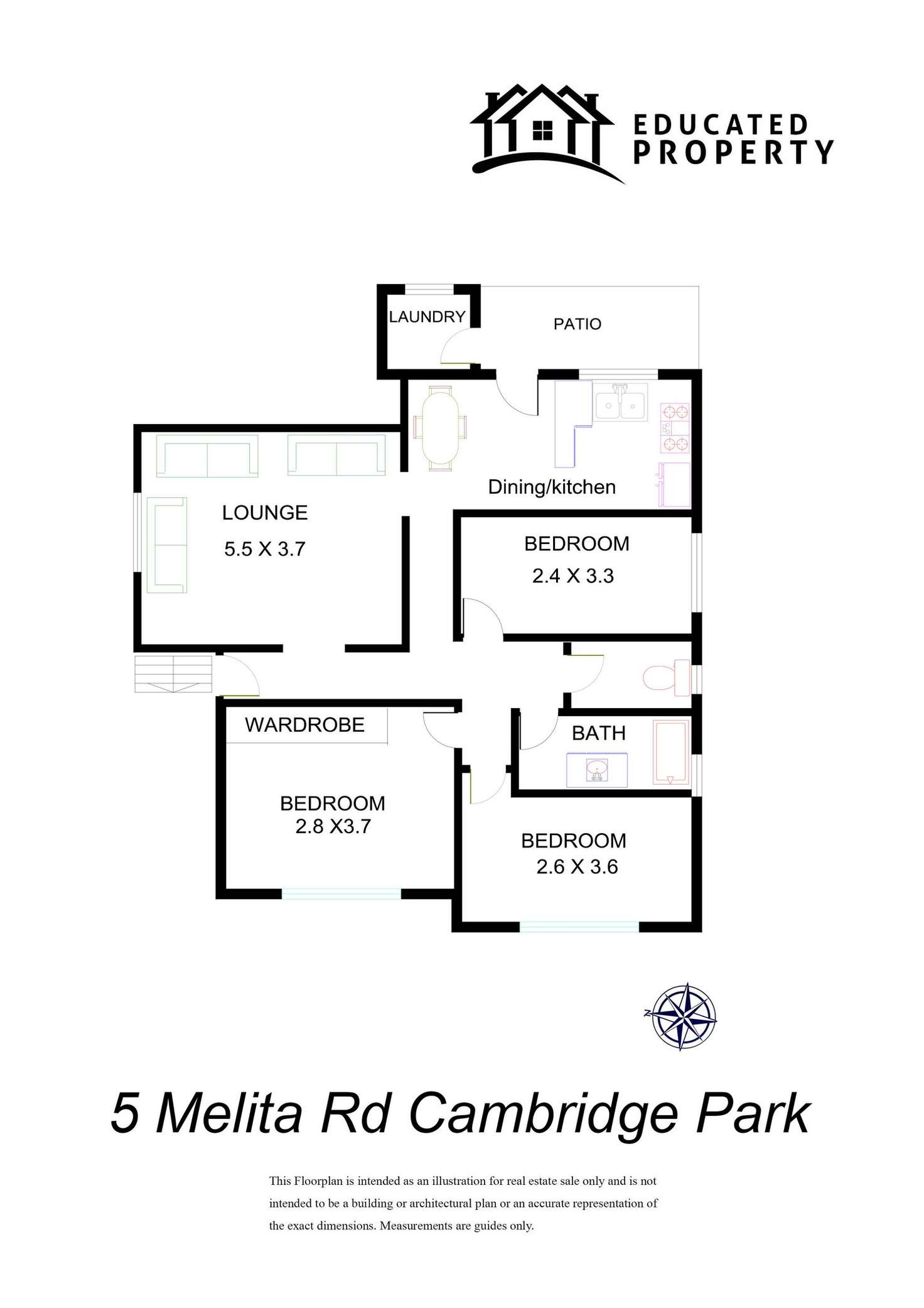 Floorplan of Homely house listing, 5 Melita Road, Cambridge Park NSW 2747