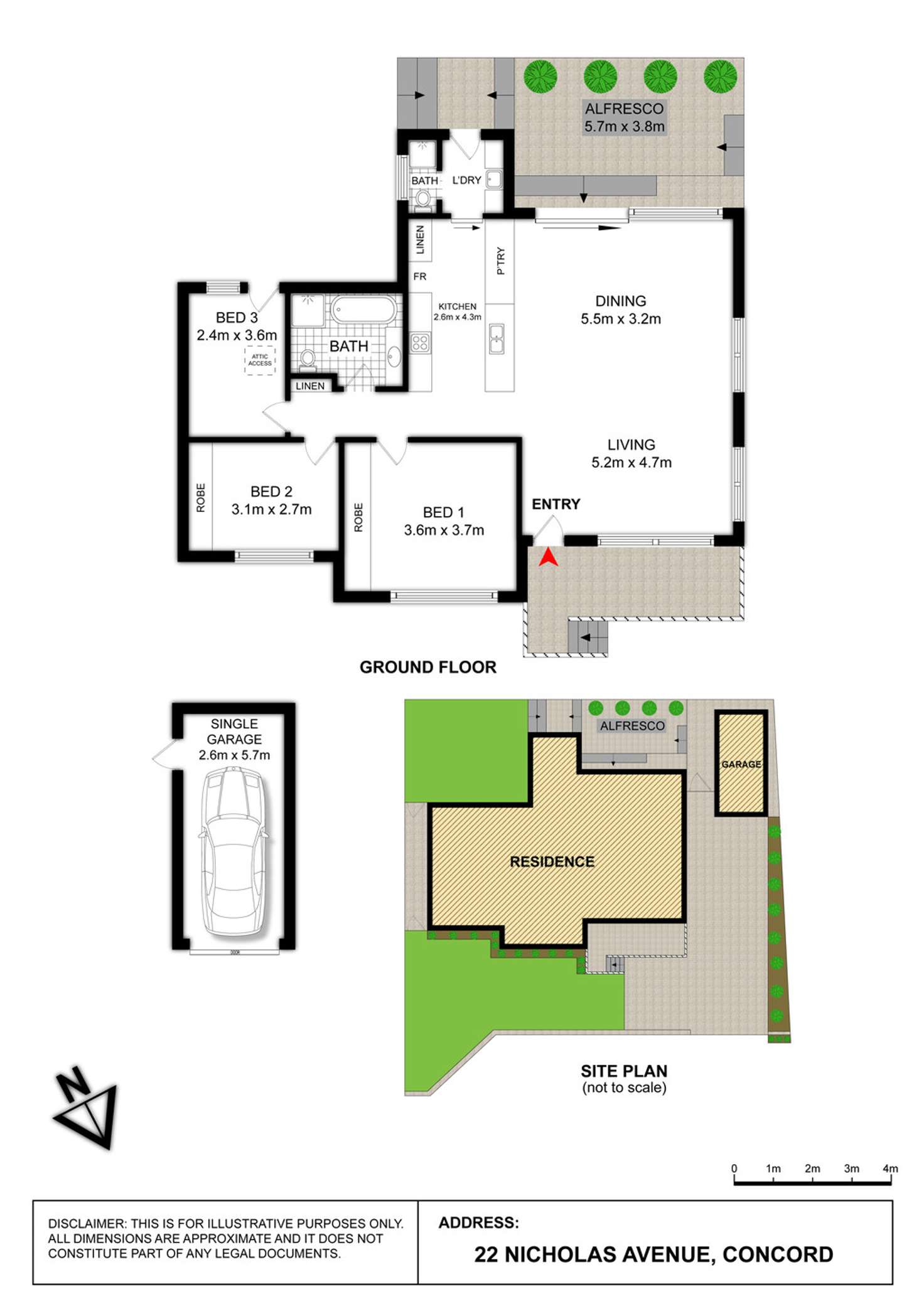 Floorplan of Homely house listing, 22 NICHOLAS AVENUE, Concord NSW 2137