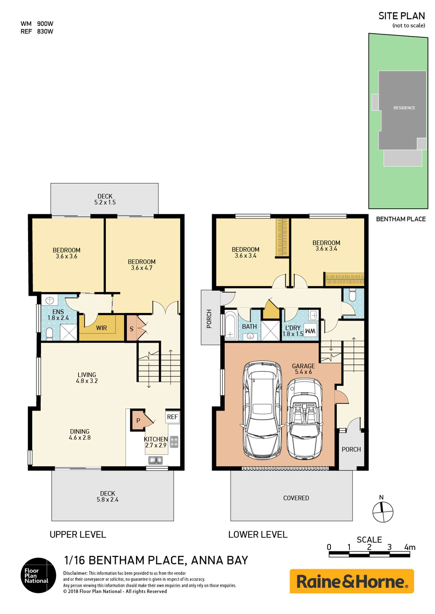Floorplan of Homely house listing, 1/16 Bentham Place, Anna Bay NSW 2316